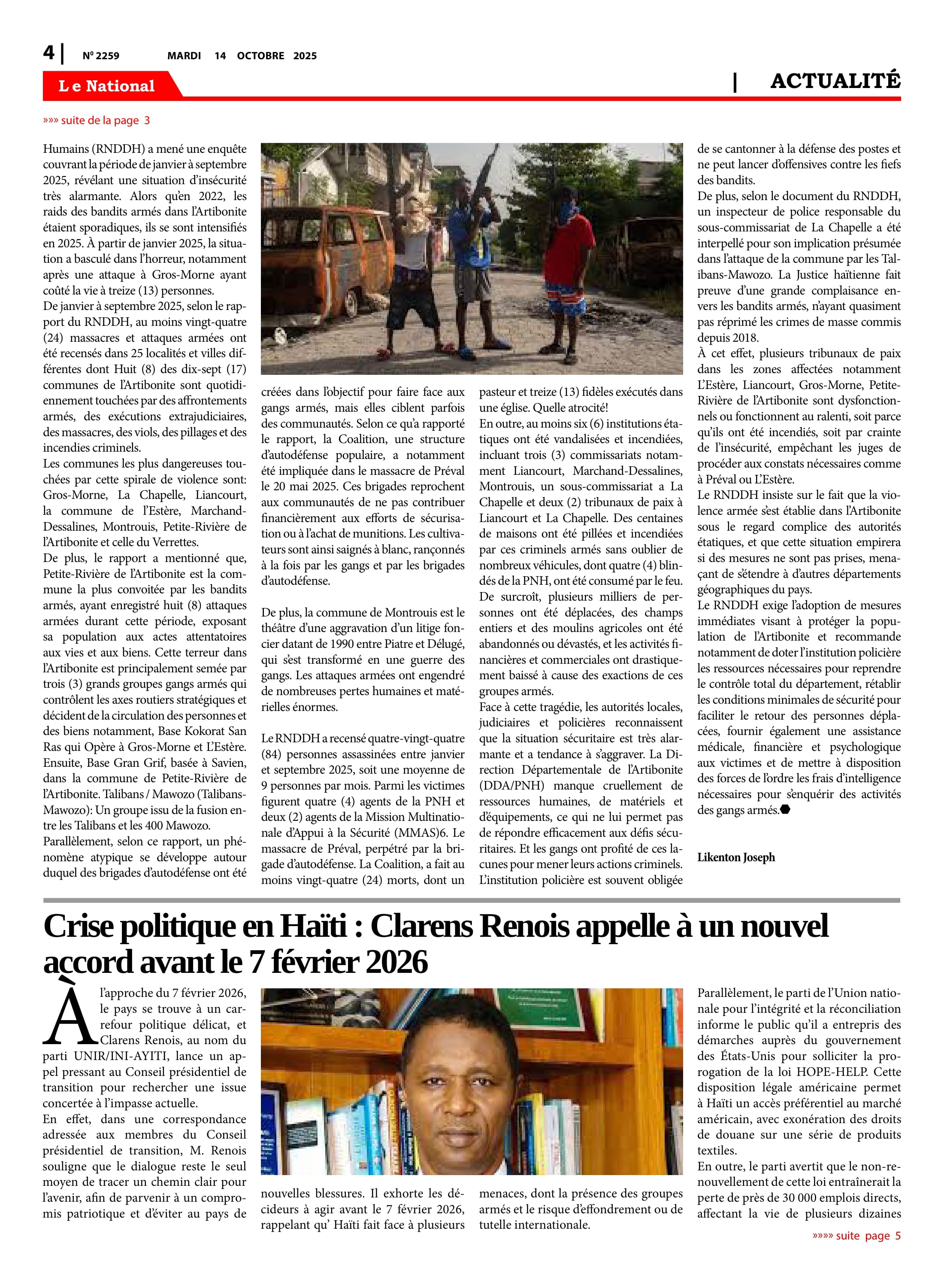 Page 4 de l'édition 2259