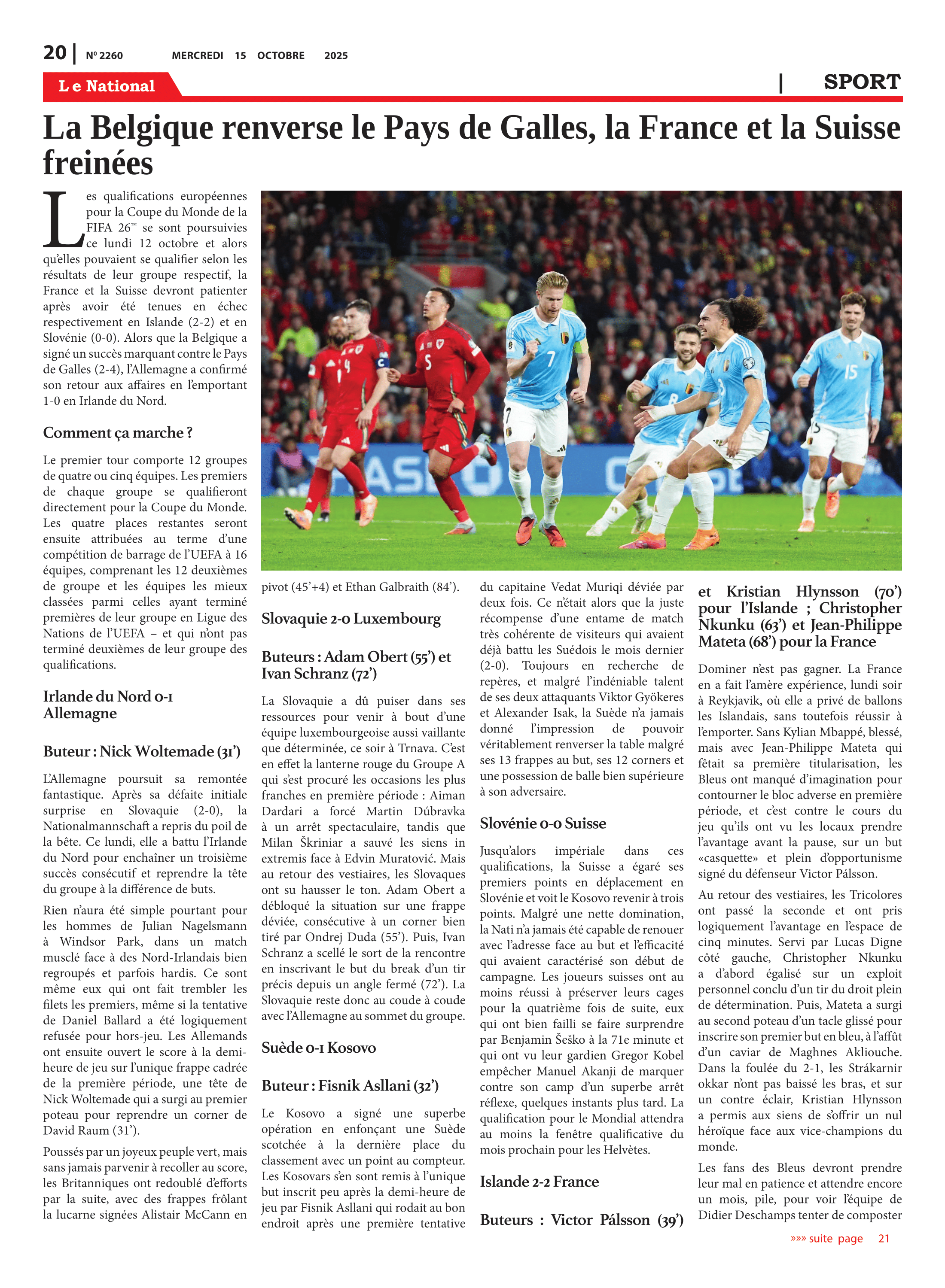Page 20 de l'édition 2260