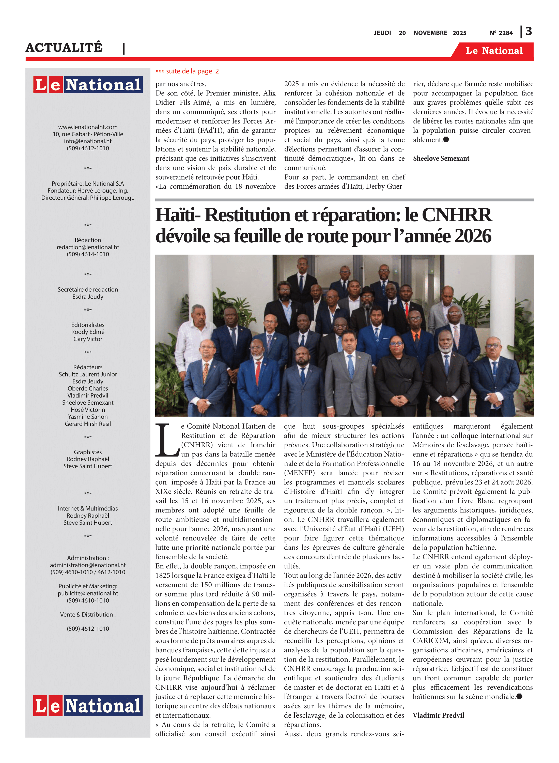 Page 3 de l'édition 2284