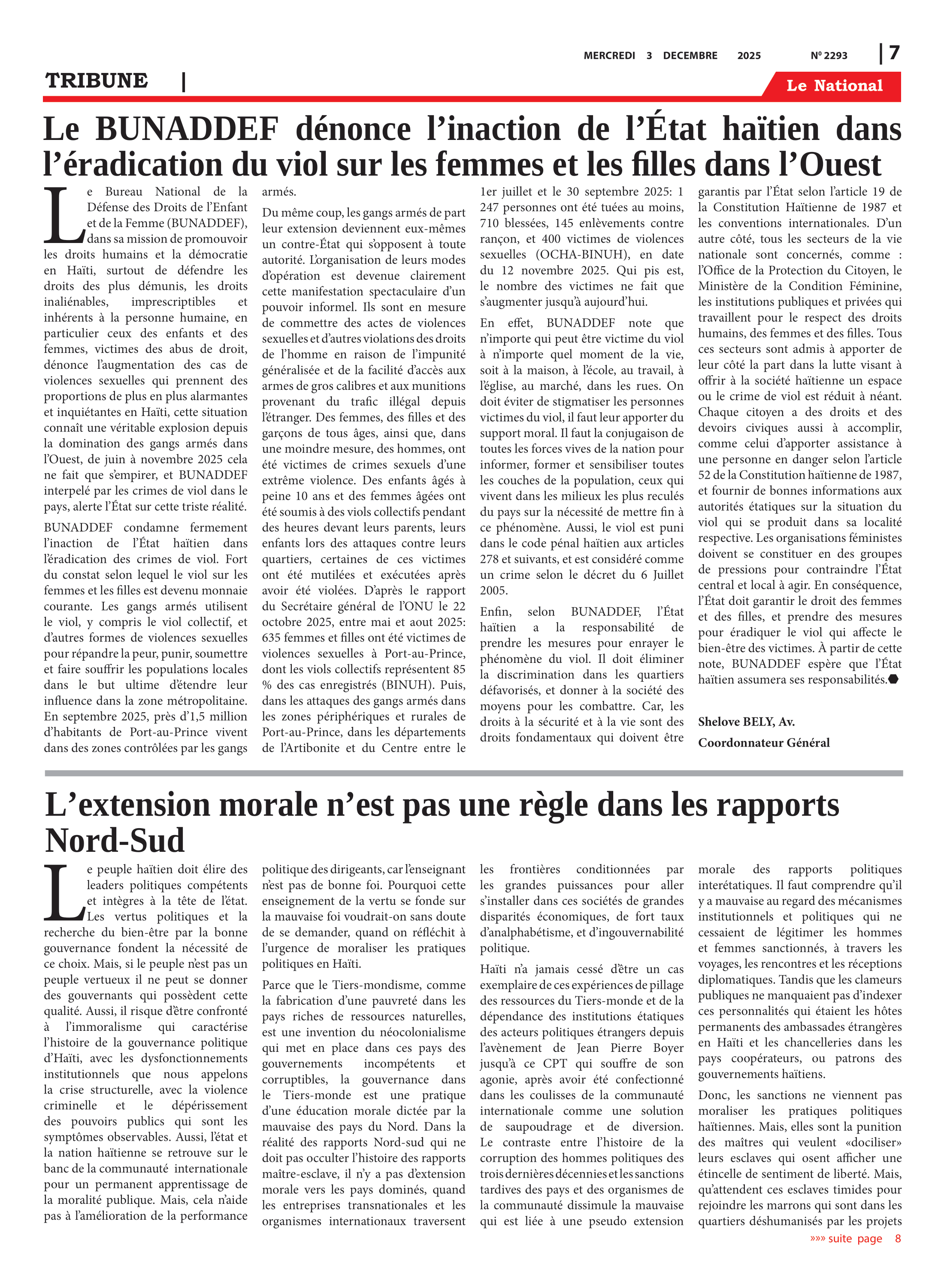 Page 7 de l'édition 2293
