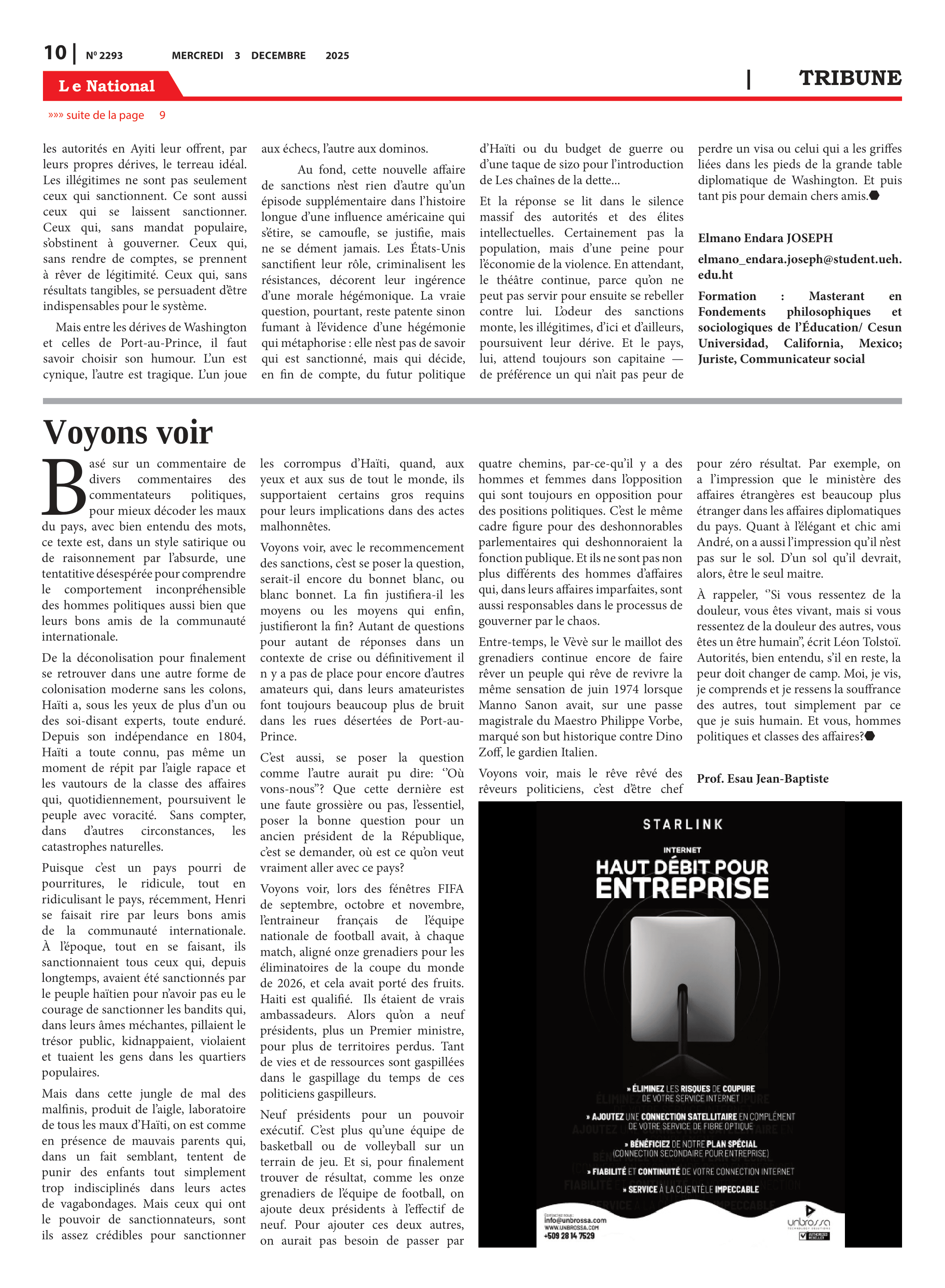 Page 10 de l'édition 2293