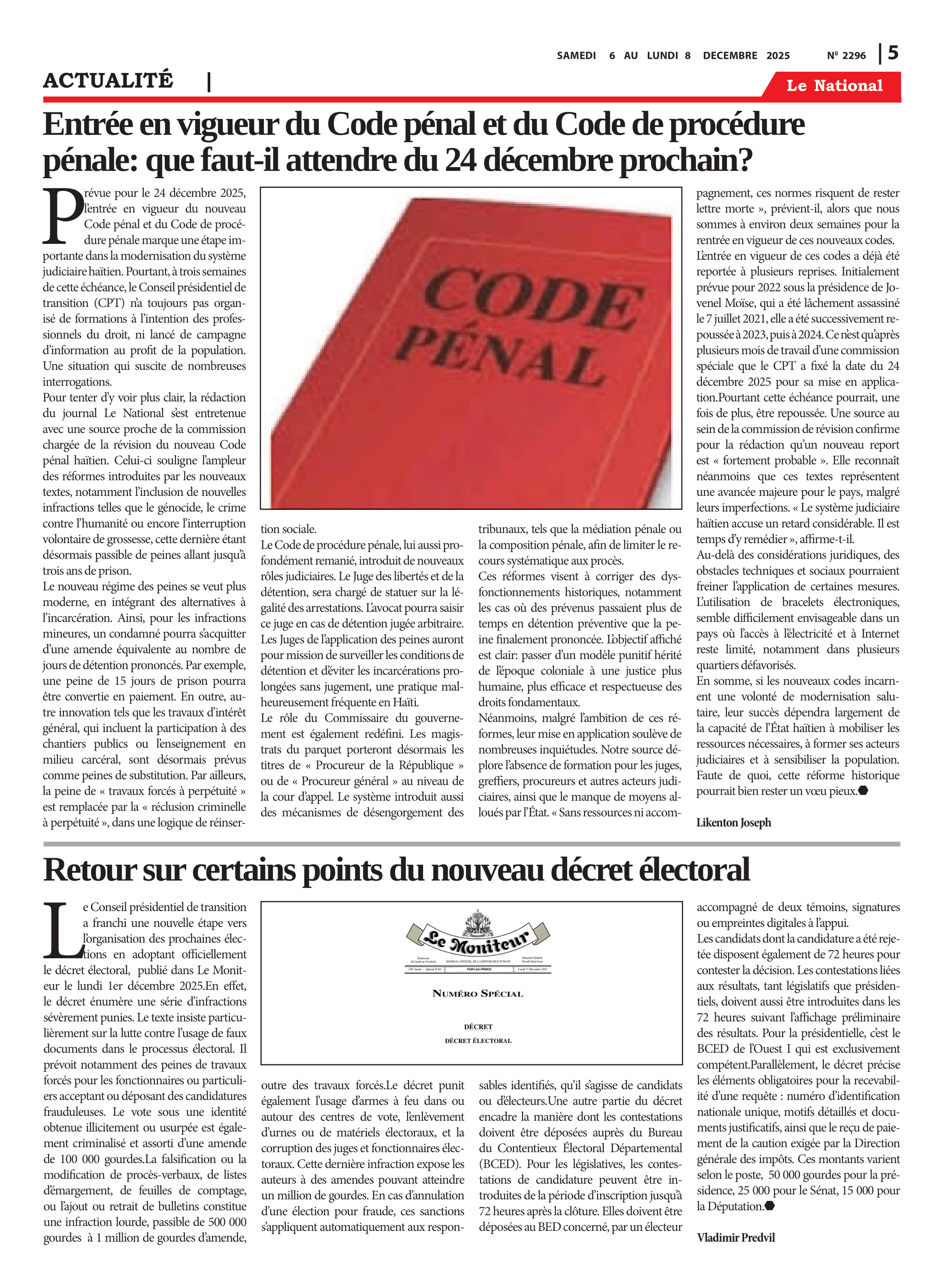 Page 5 de l'édition 2296