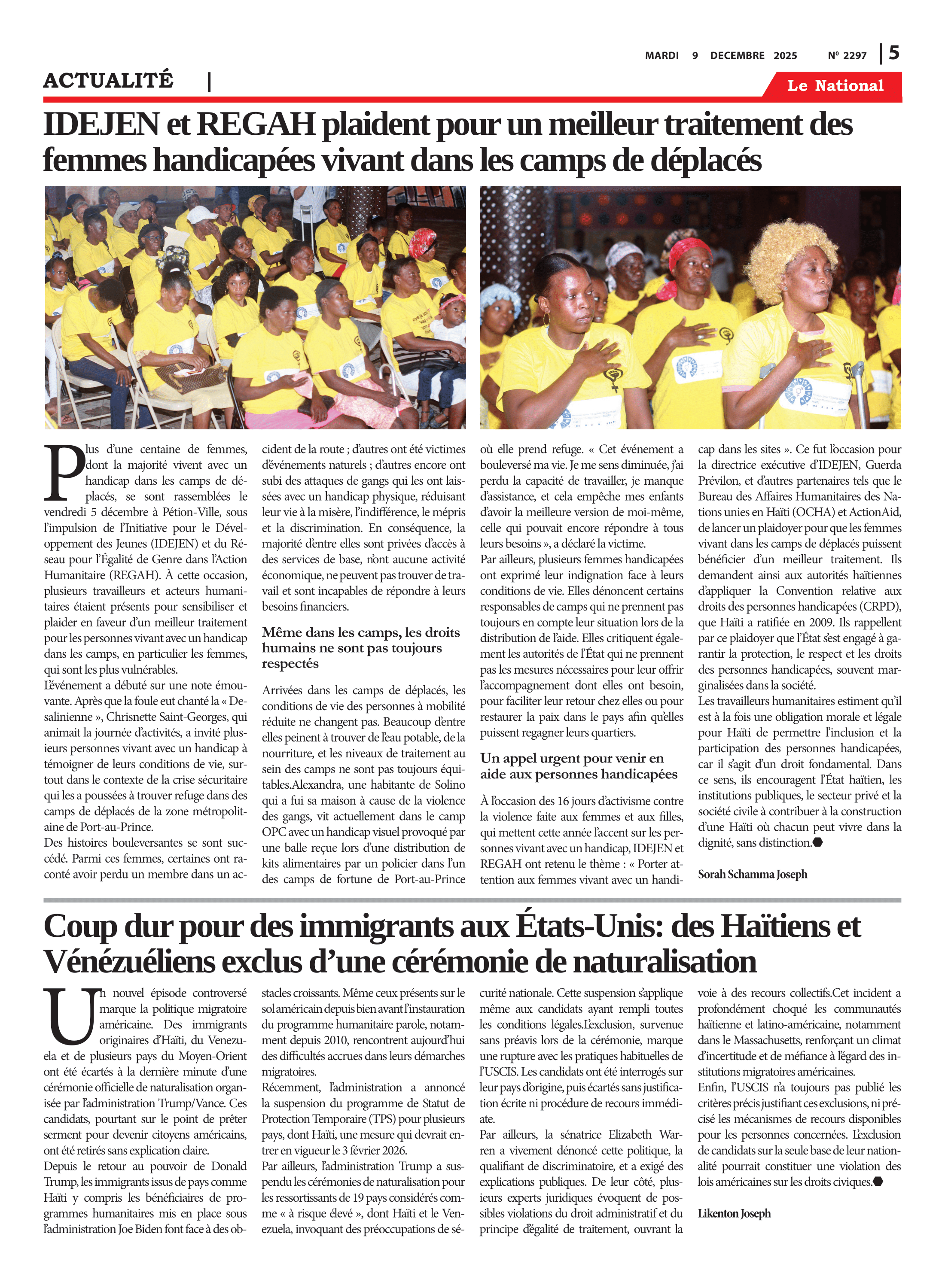 Page 5 de l'édition 2297