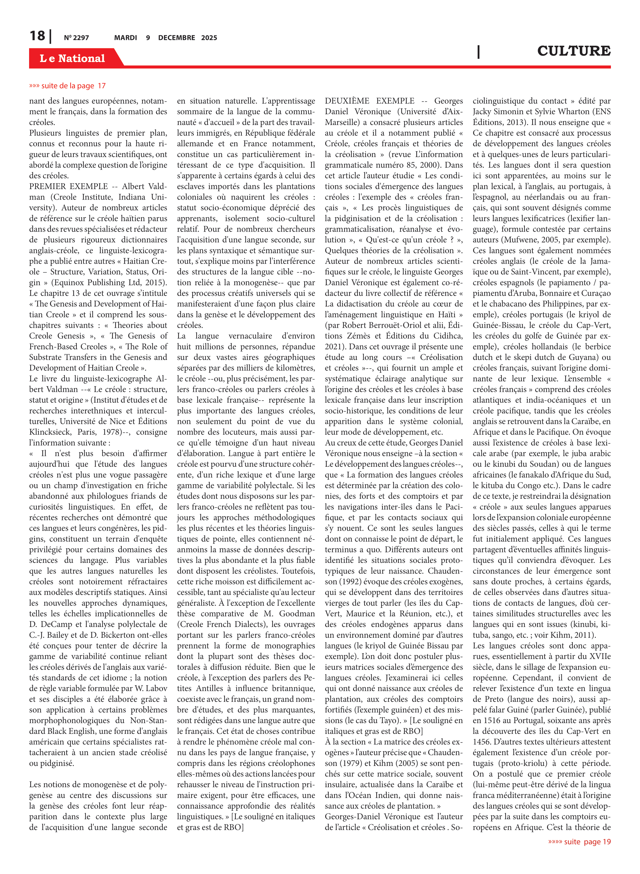 Page 18 de l'édition 2297