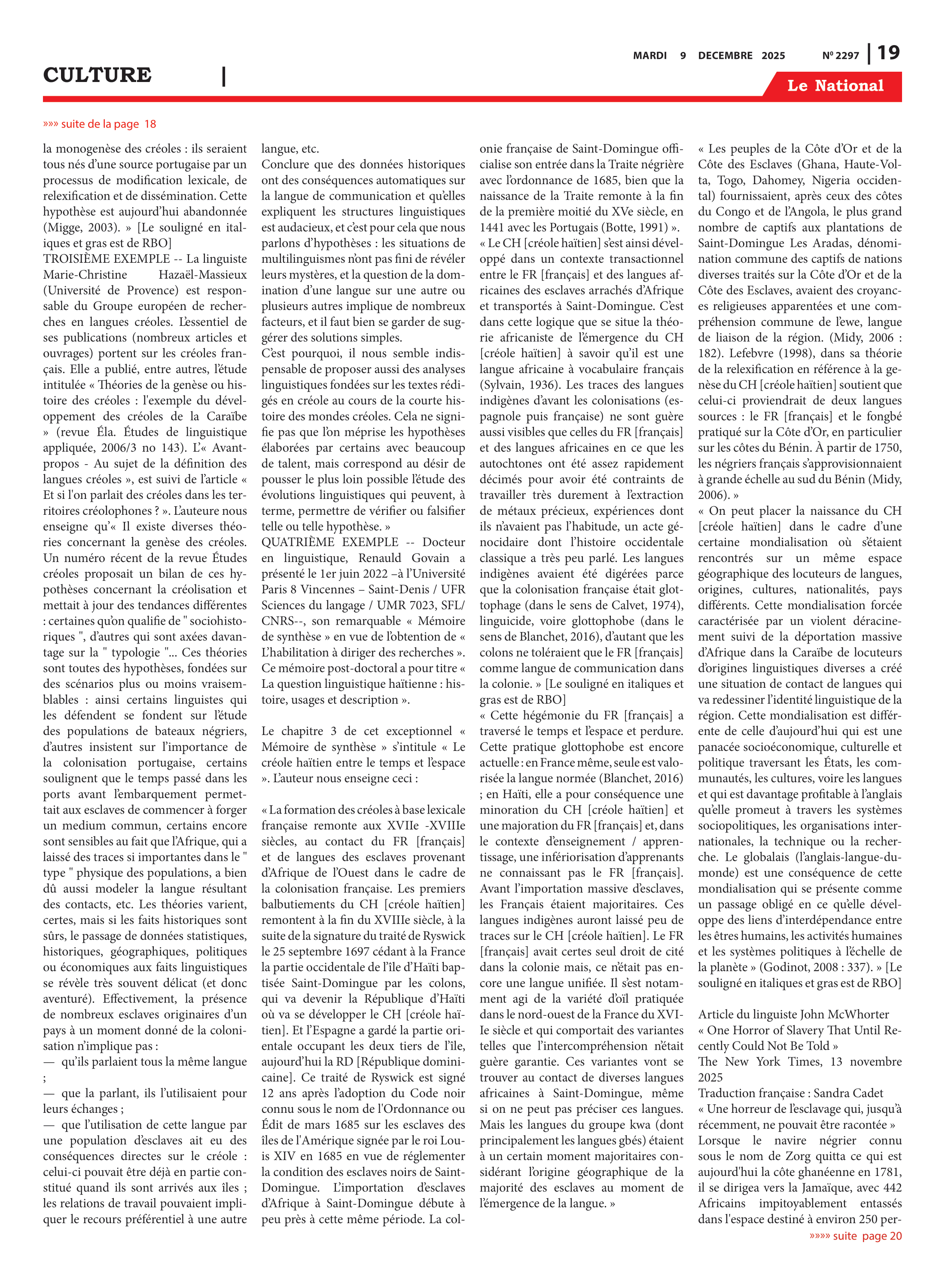 Page 19 de l'édition 2297