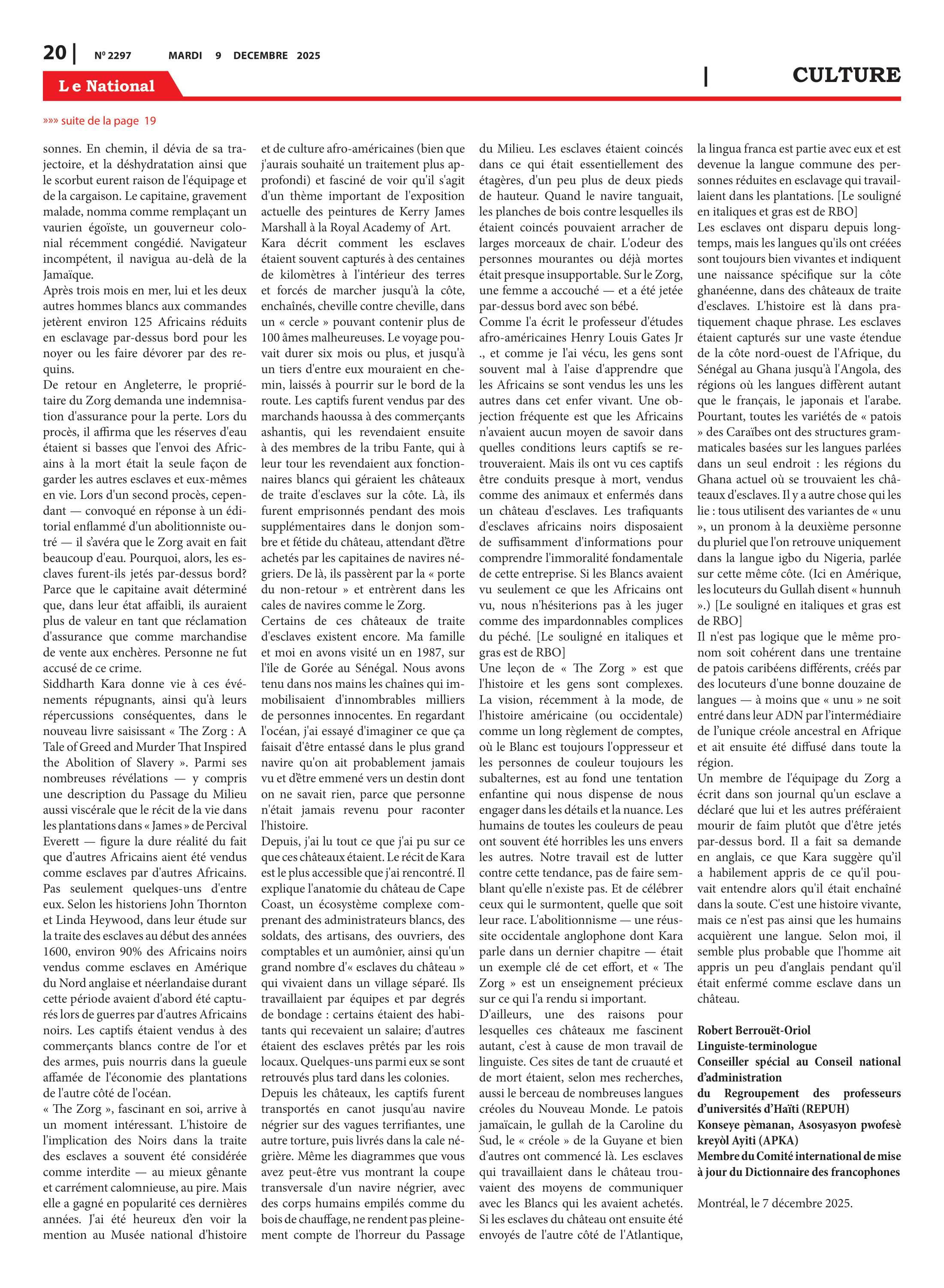 Page 20 de l'édition 2297