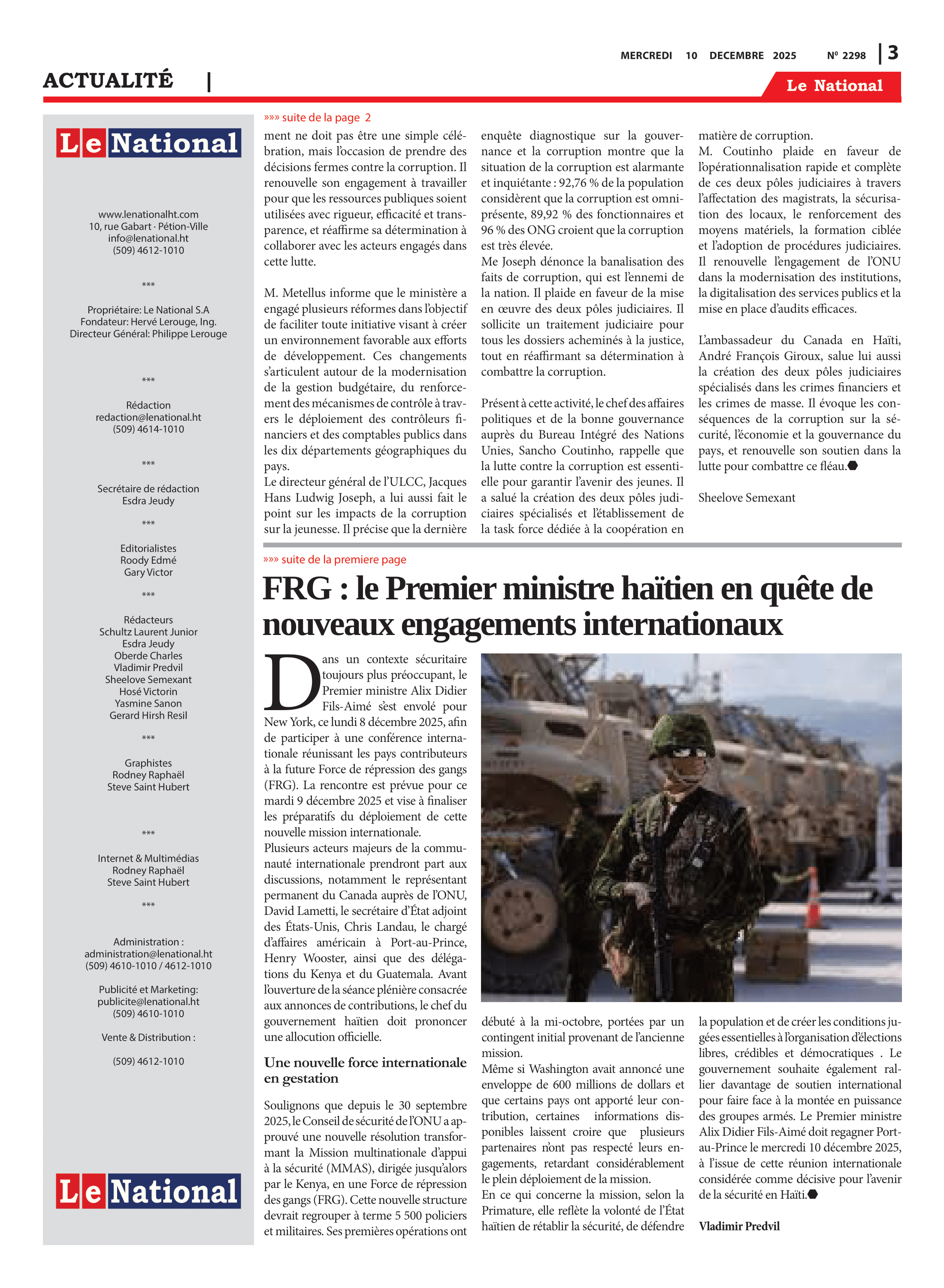 Page 3 de l'édition 2298