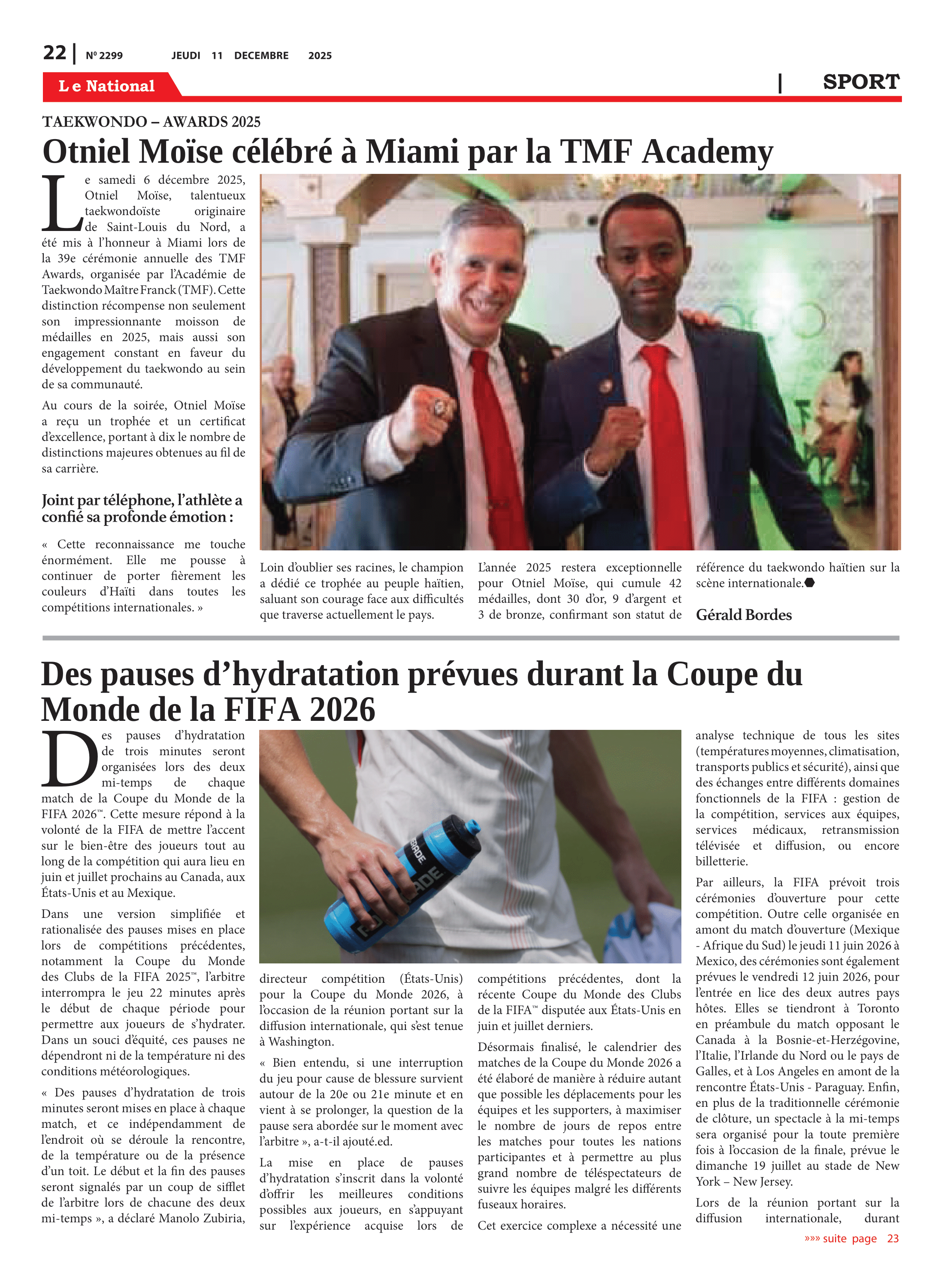 Page 22 de l'édition 2299