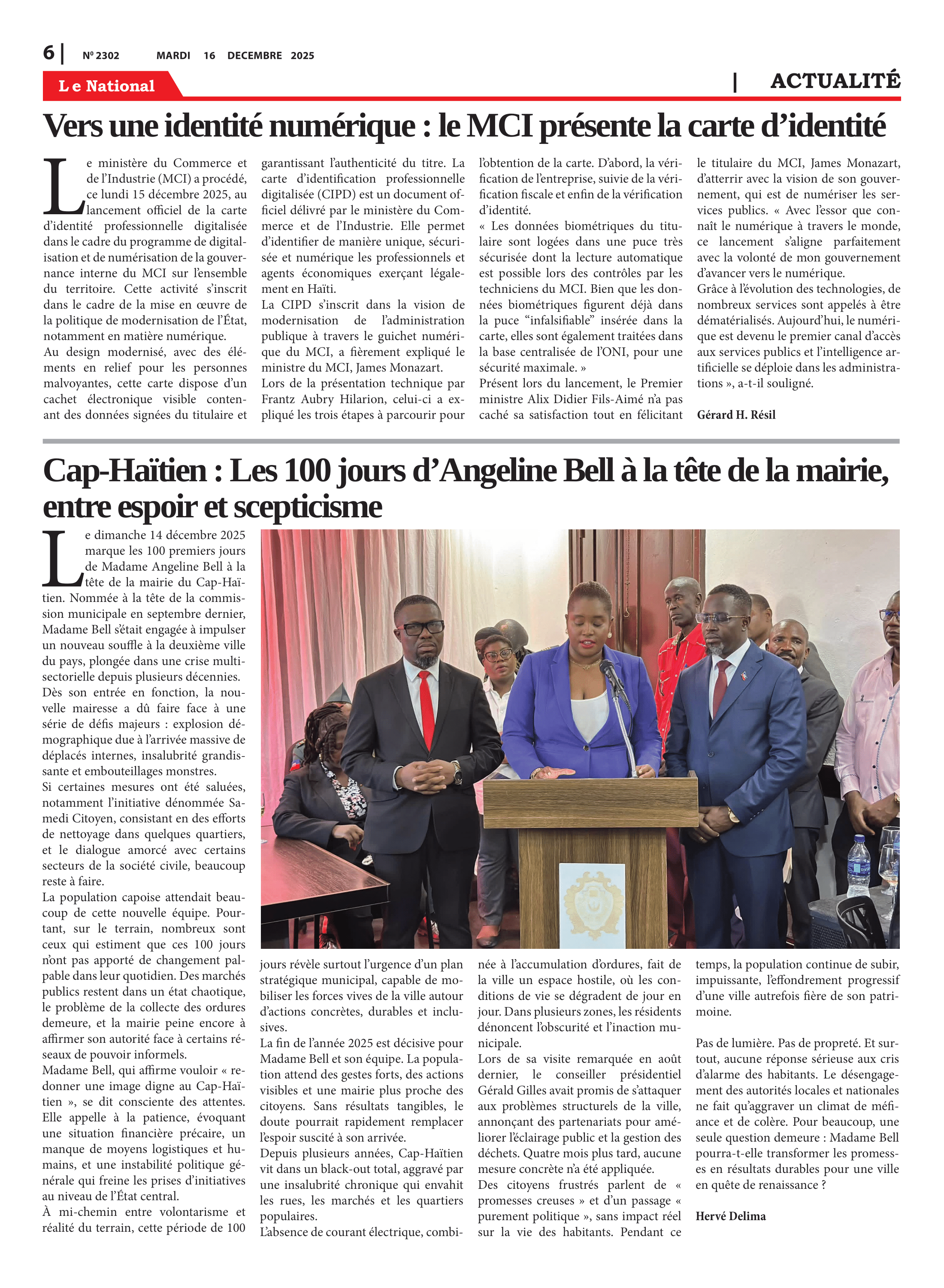 Page 6 de l'édition 2302