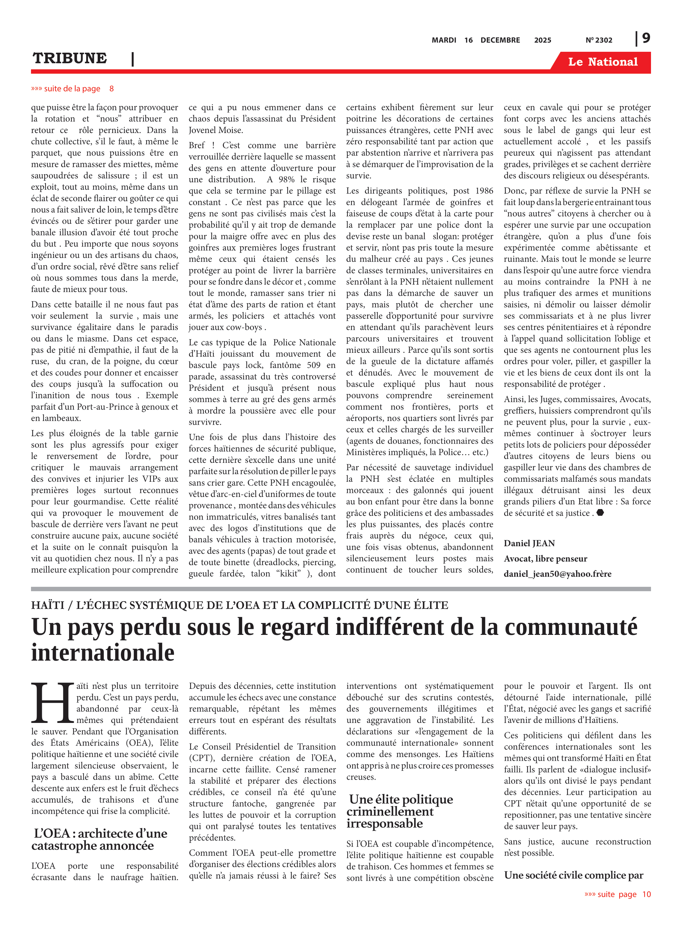 Page 10 de l'édition 2302