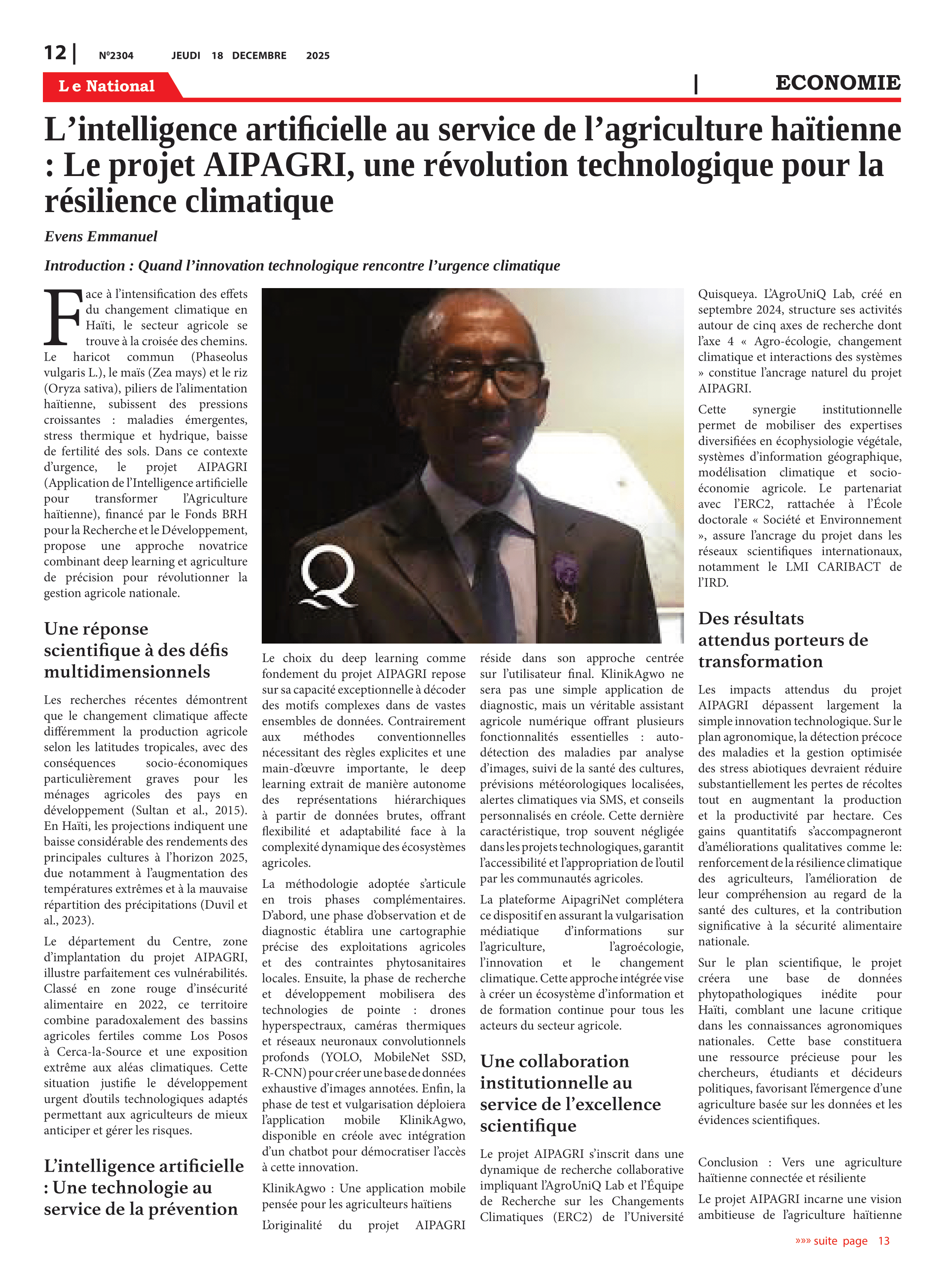 Page 12 de l'édition 2304