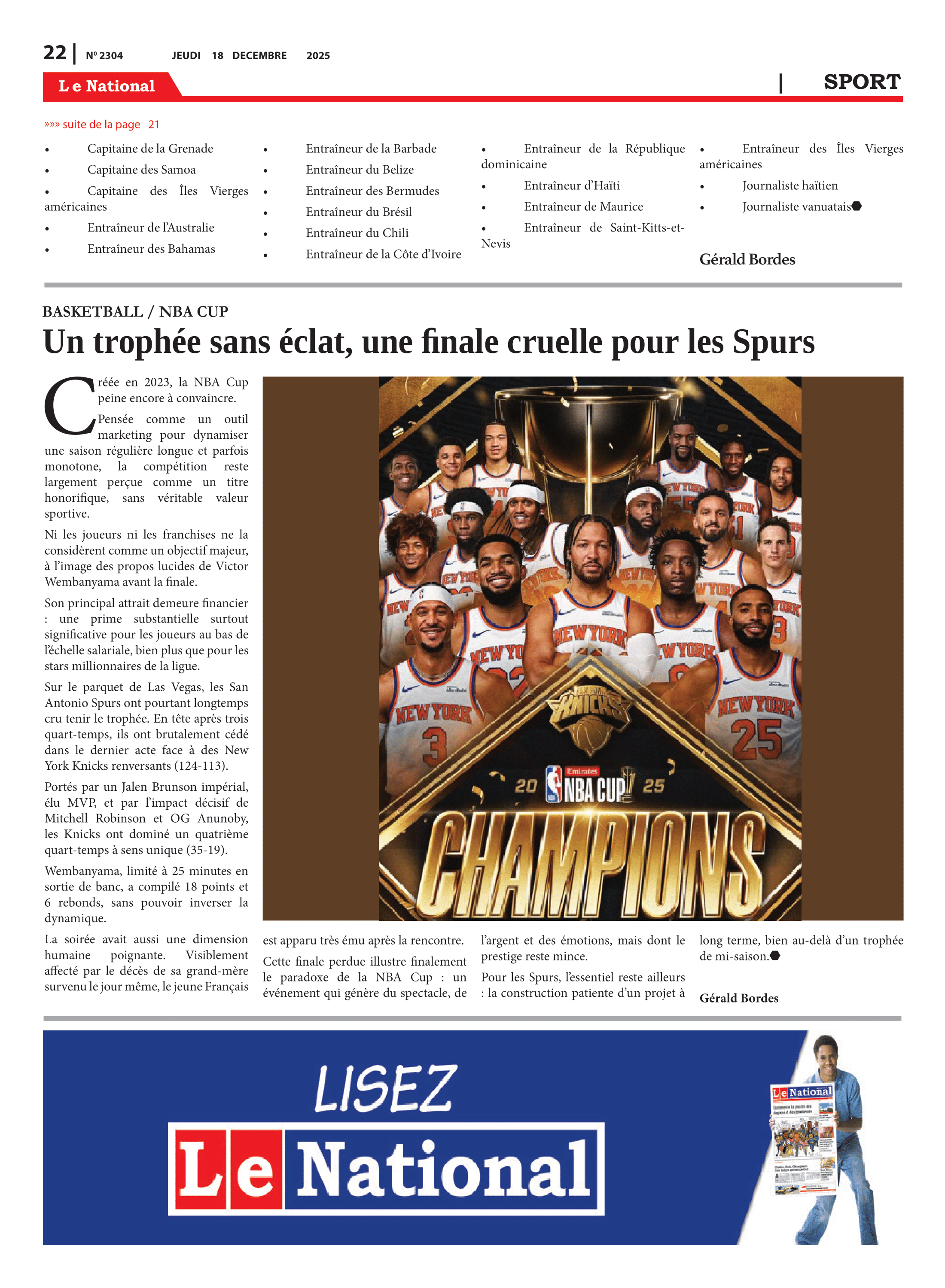 Page 22 de l'édition 2304