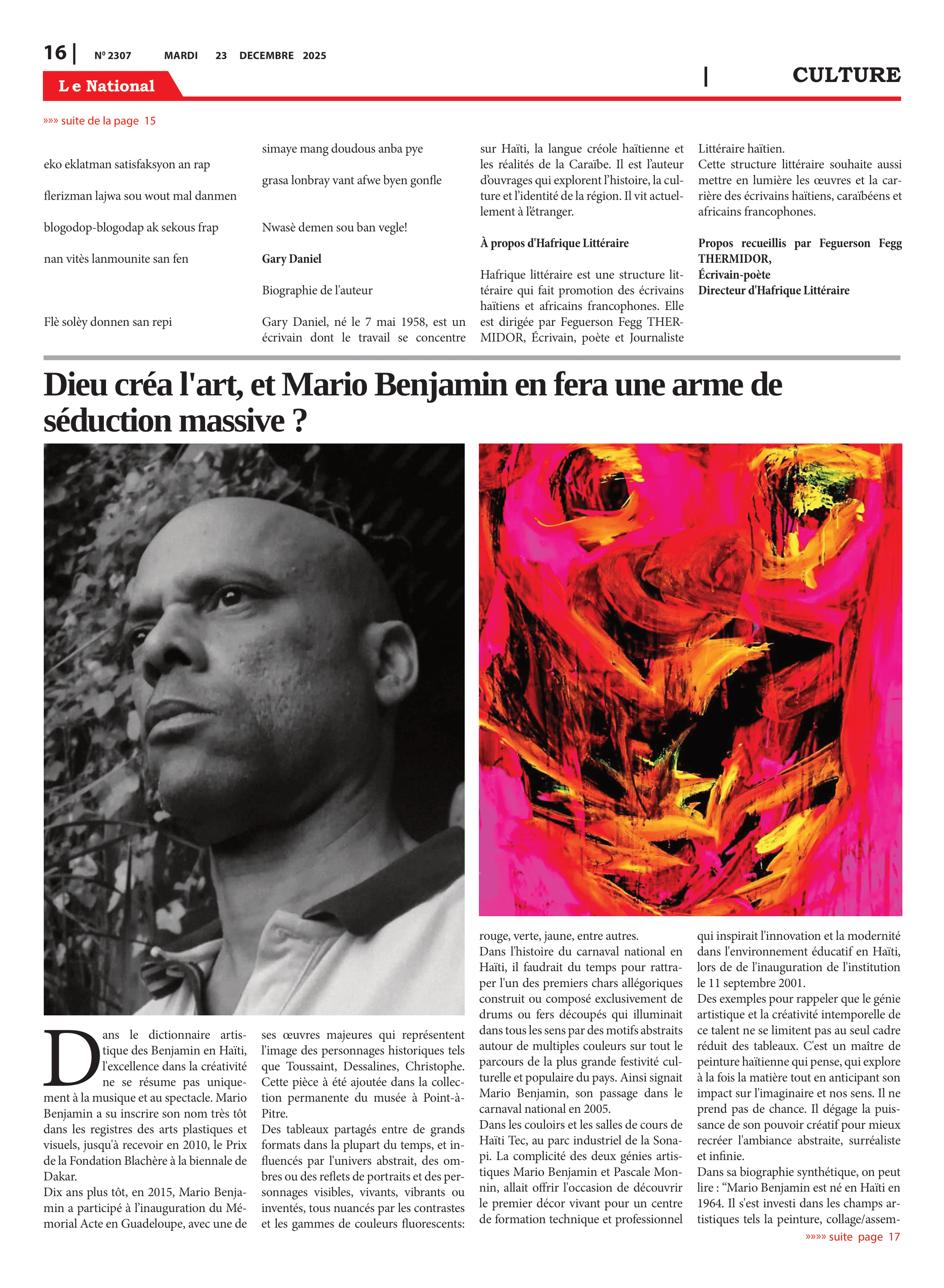 Page 16 de l'édition 2307