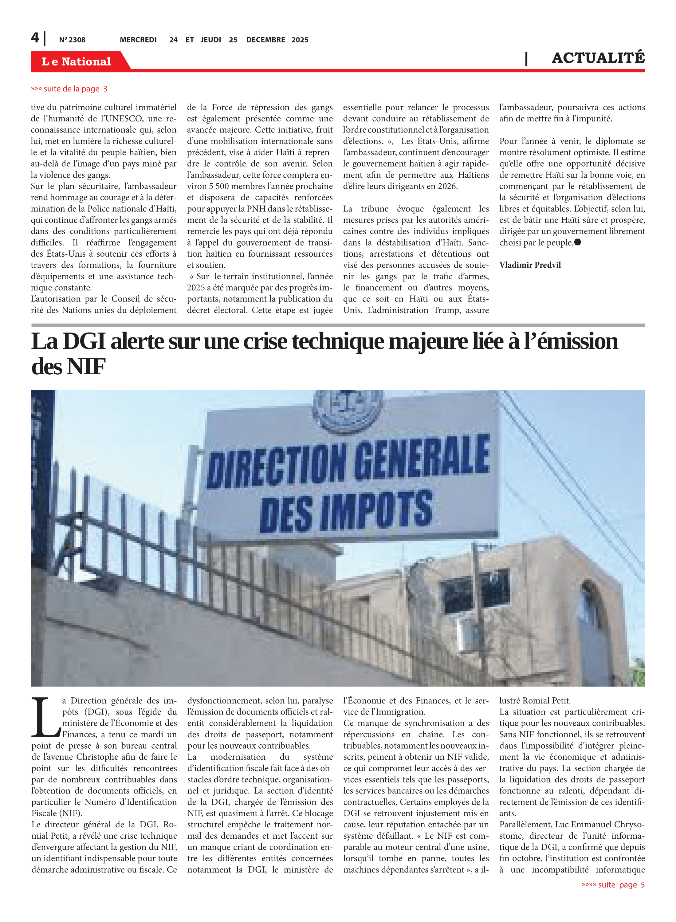 Page 4 de l'édition 2308