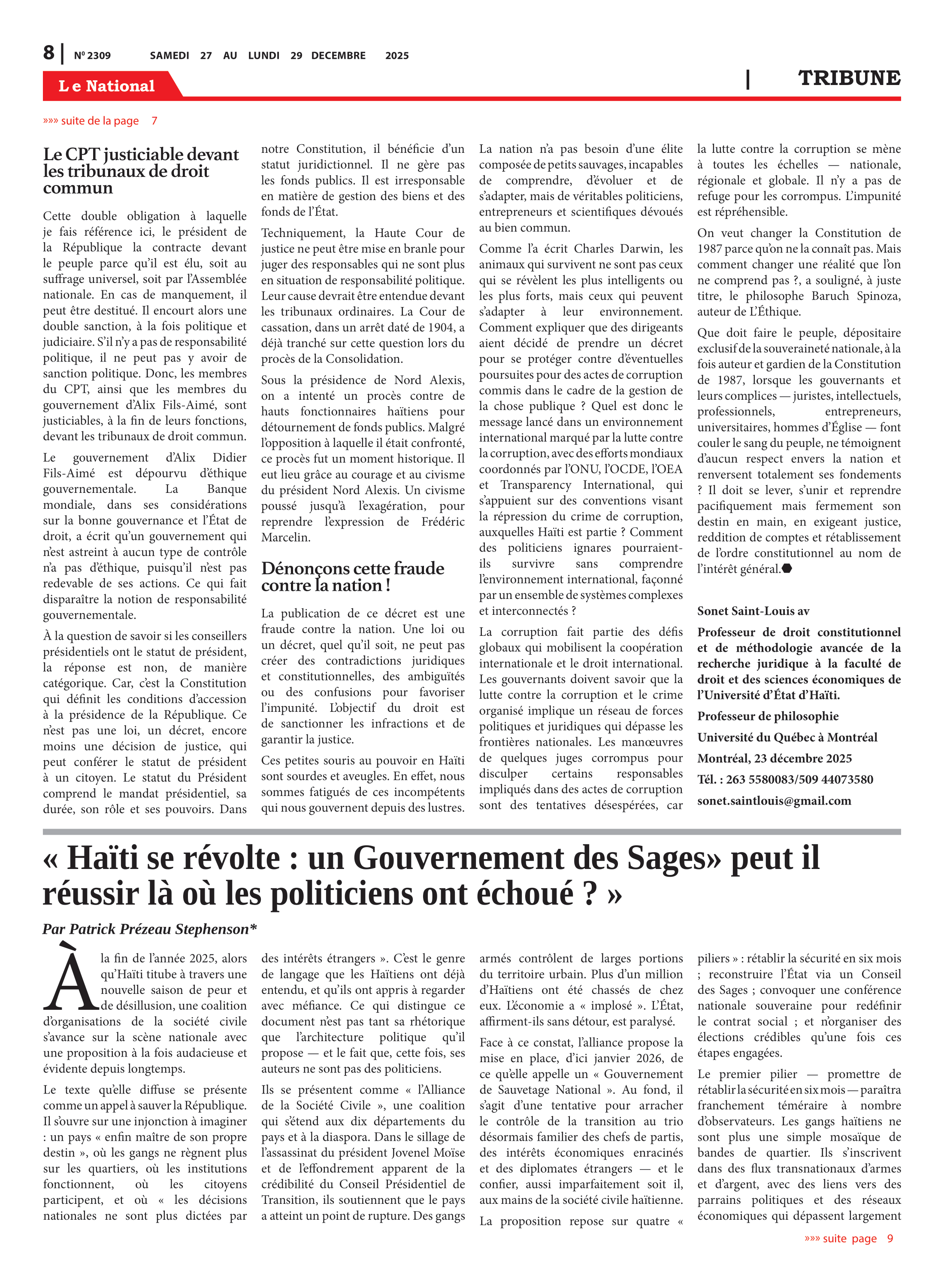 Page 8 de l'édition 2309
