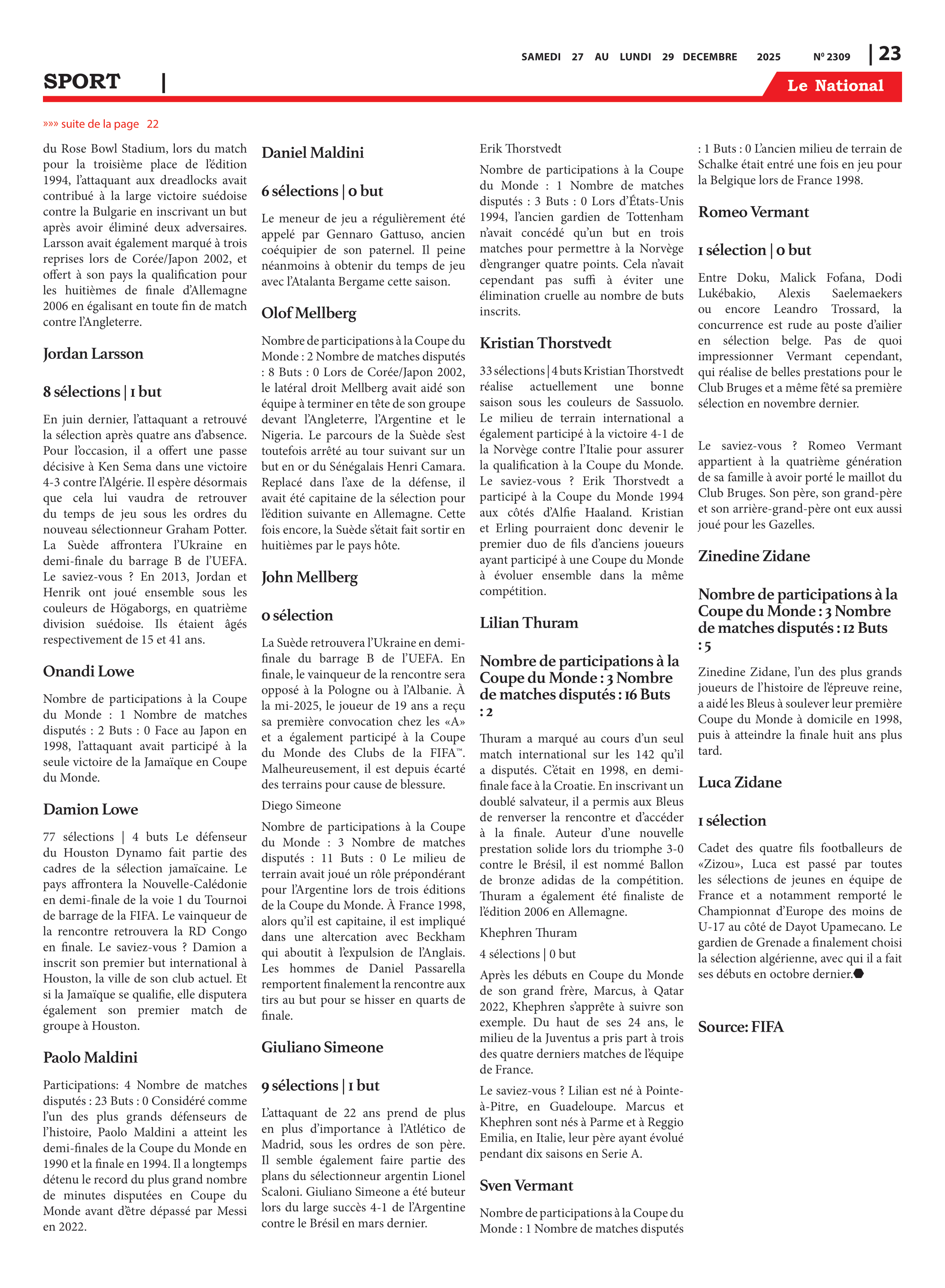 Page 23 de l'édition 2309