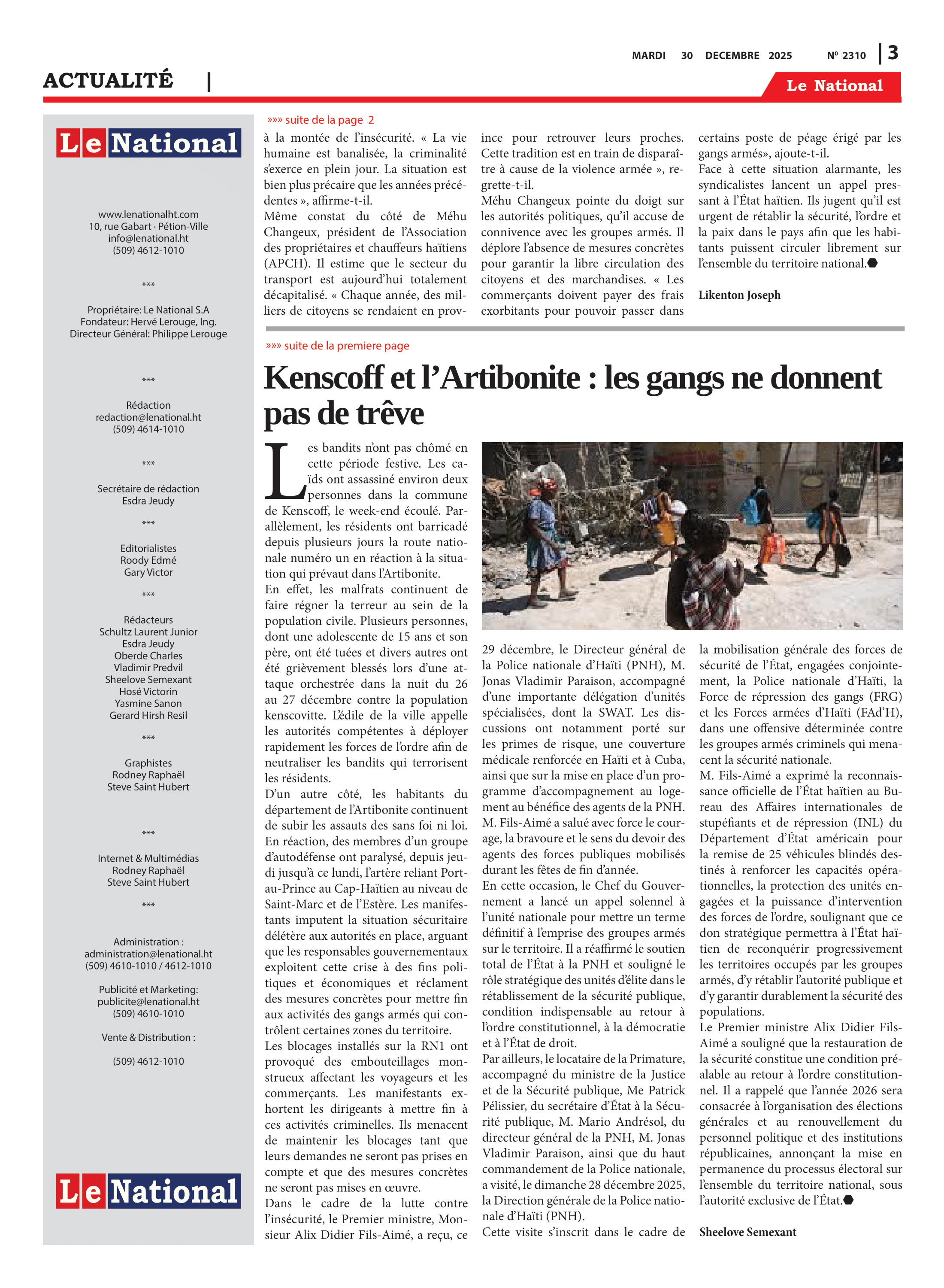Page 3 de l'édition 2310