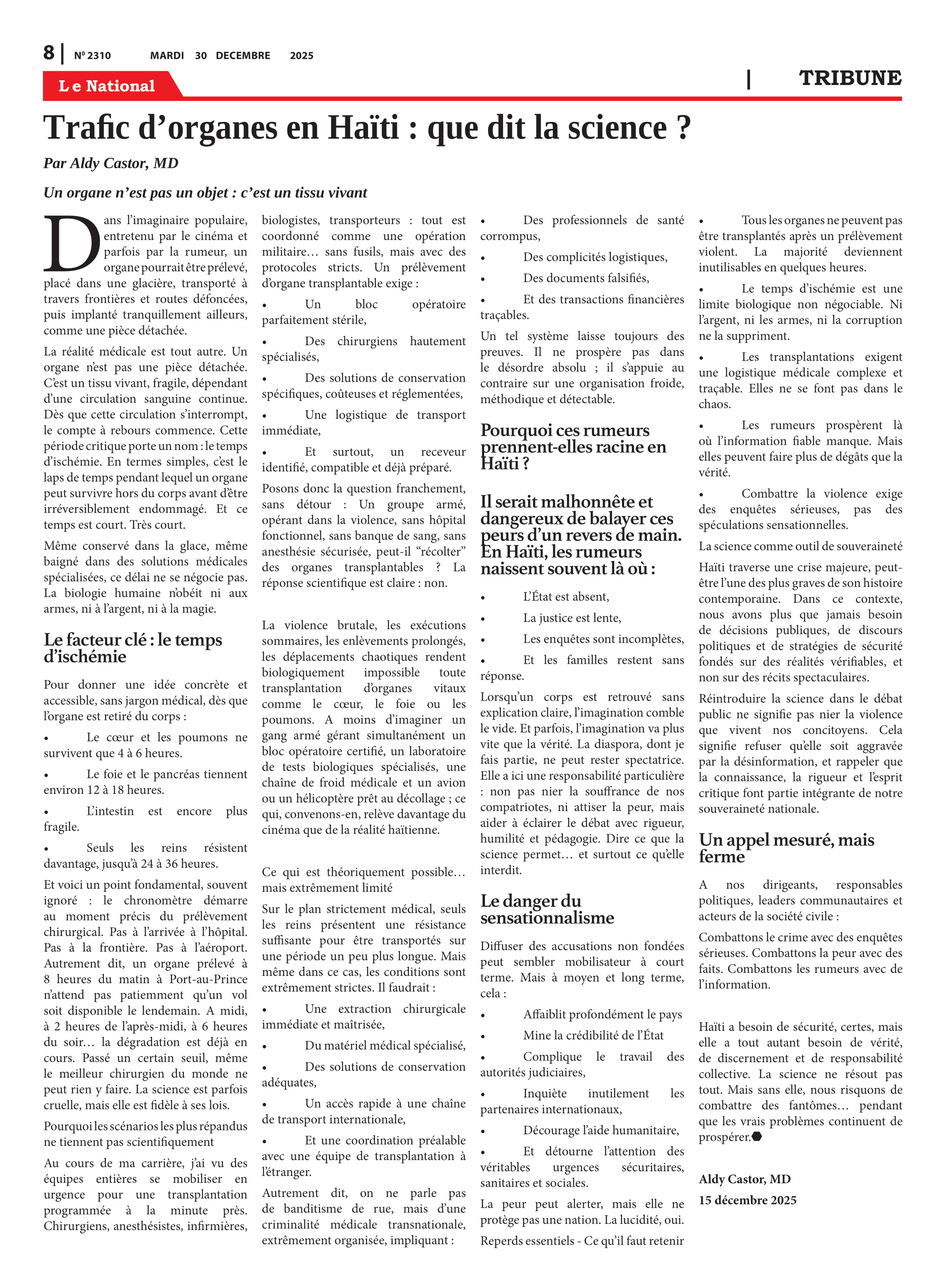Page 8 de l'édition 2310