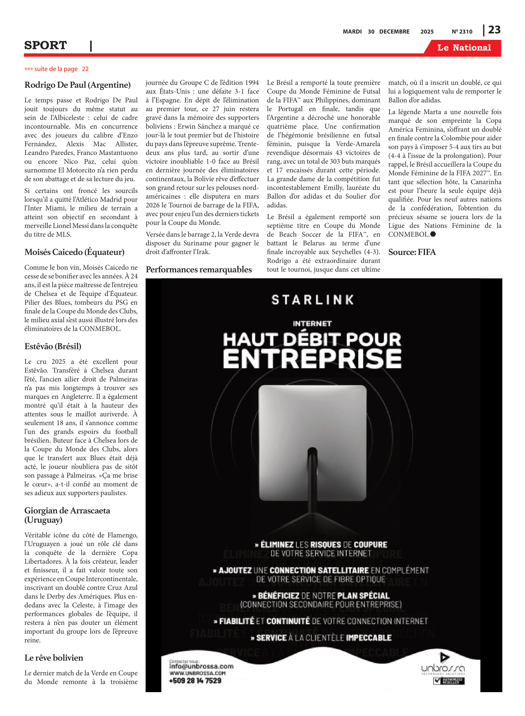 Page 23 de l'édition 2310