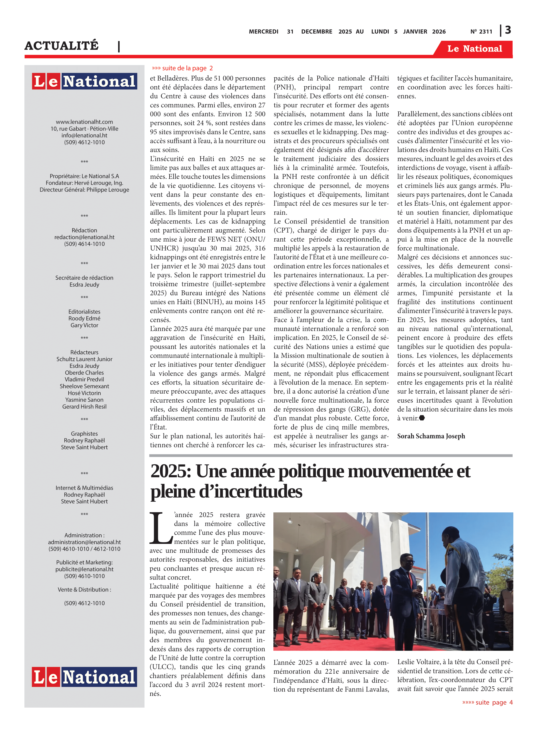 Page 3 de l'édition 2311