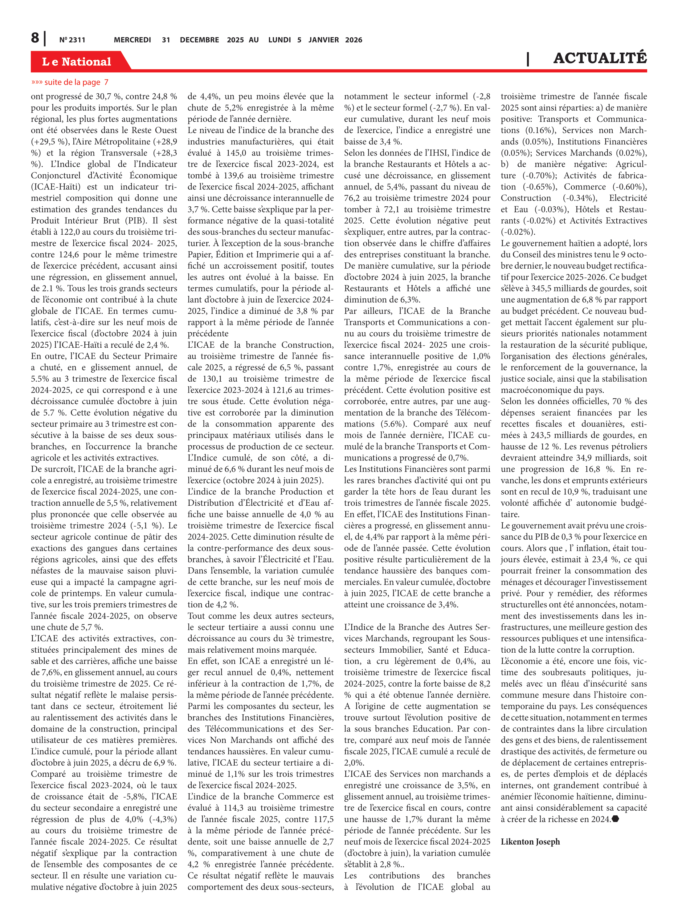 Page 8 de l'édition 2311