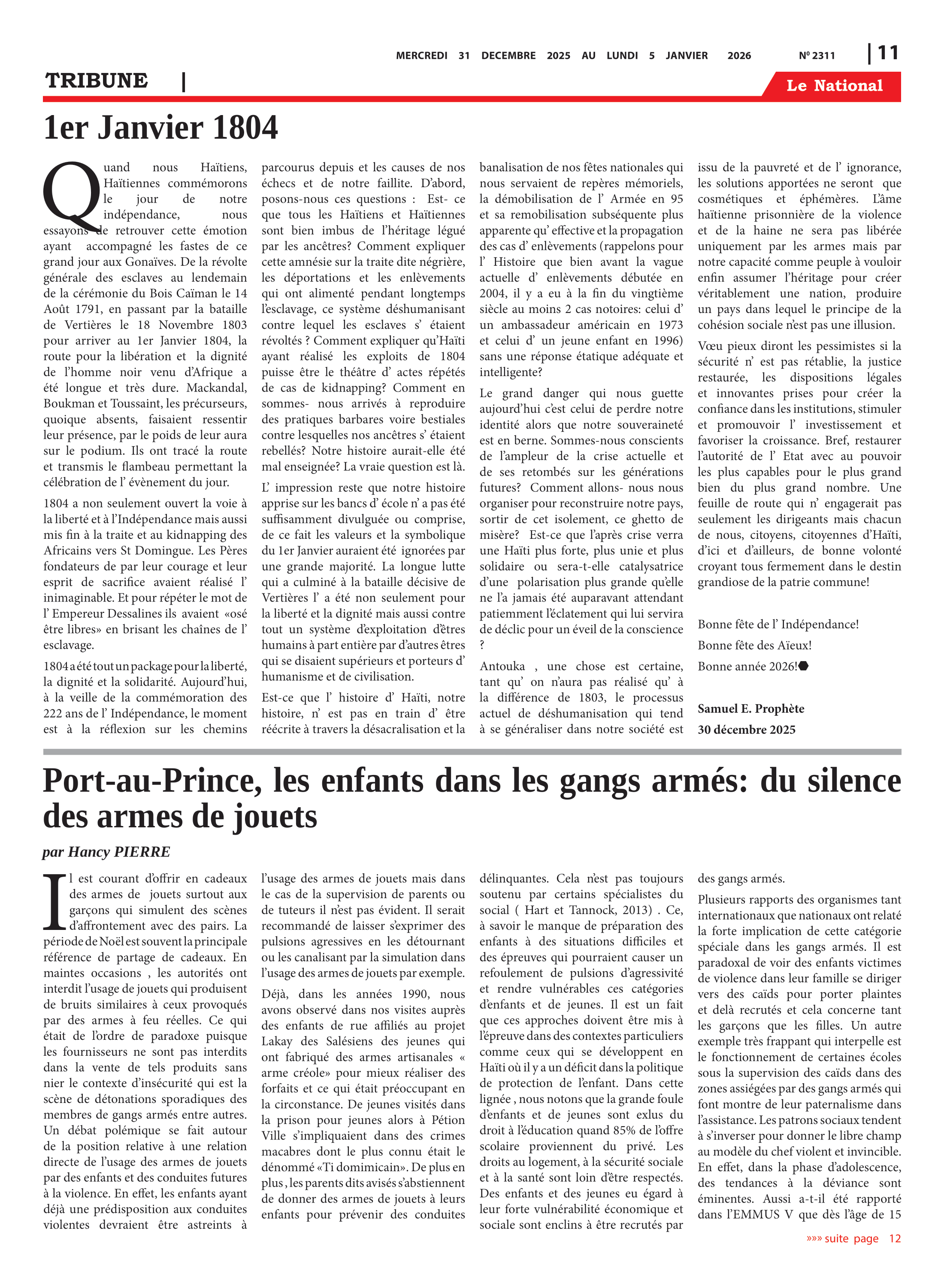 Page 11 de l'édition 2311