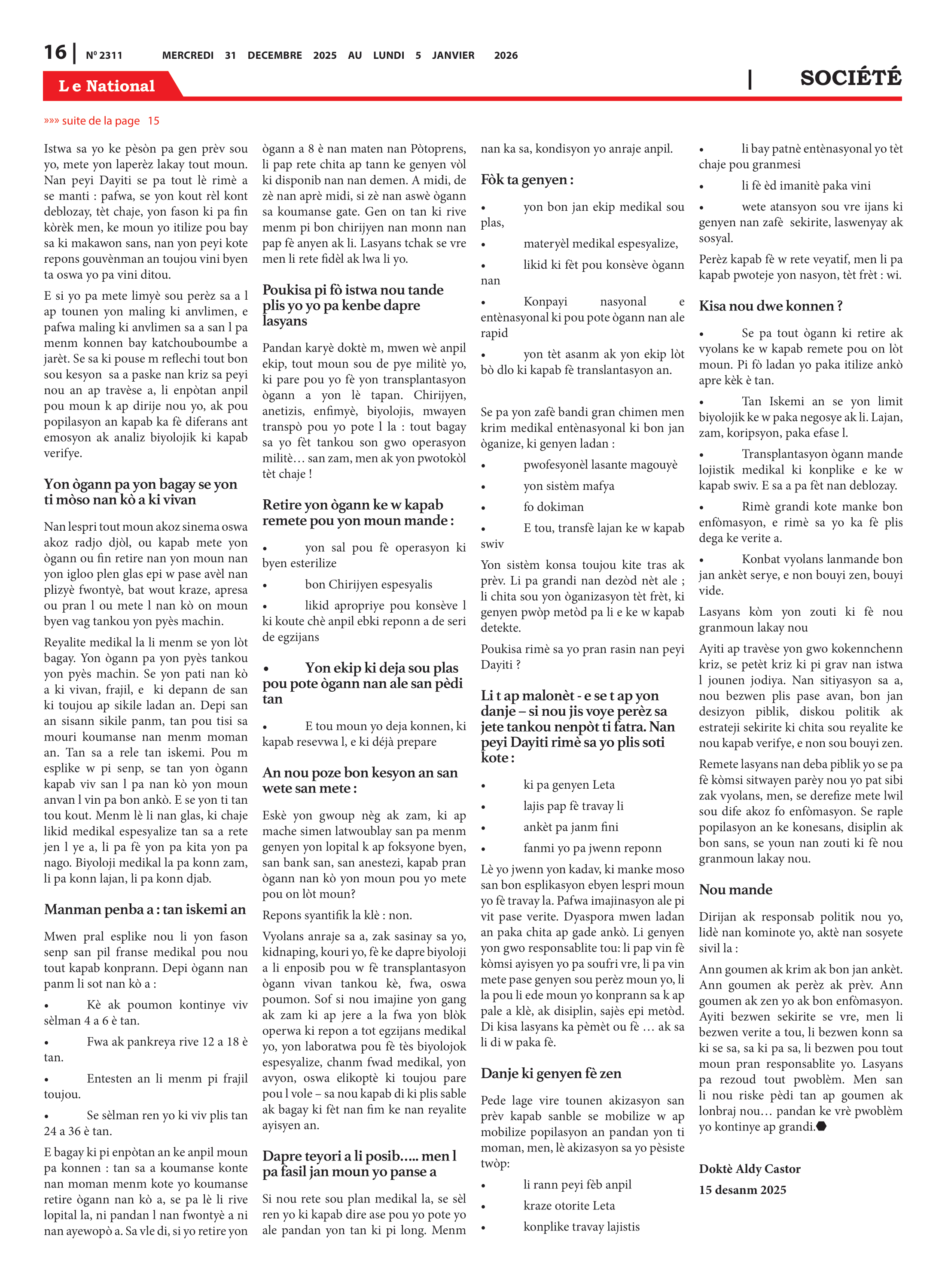 Page 16 de l'édition 2311