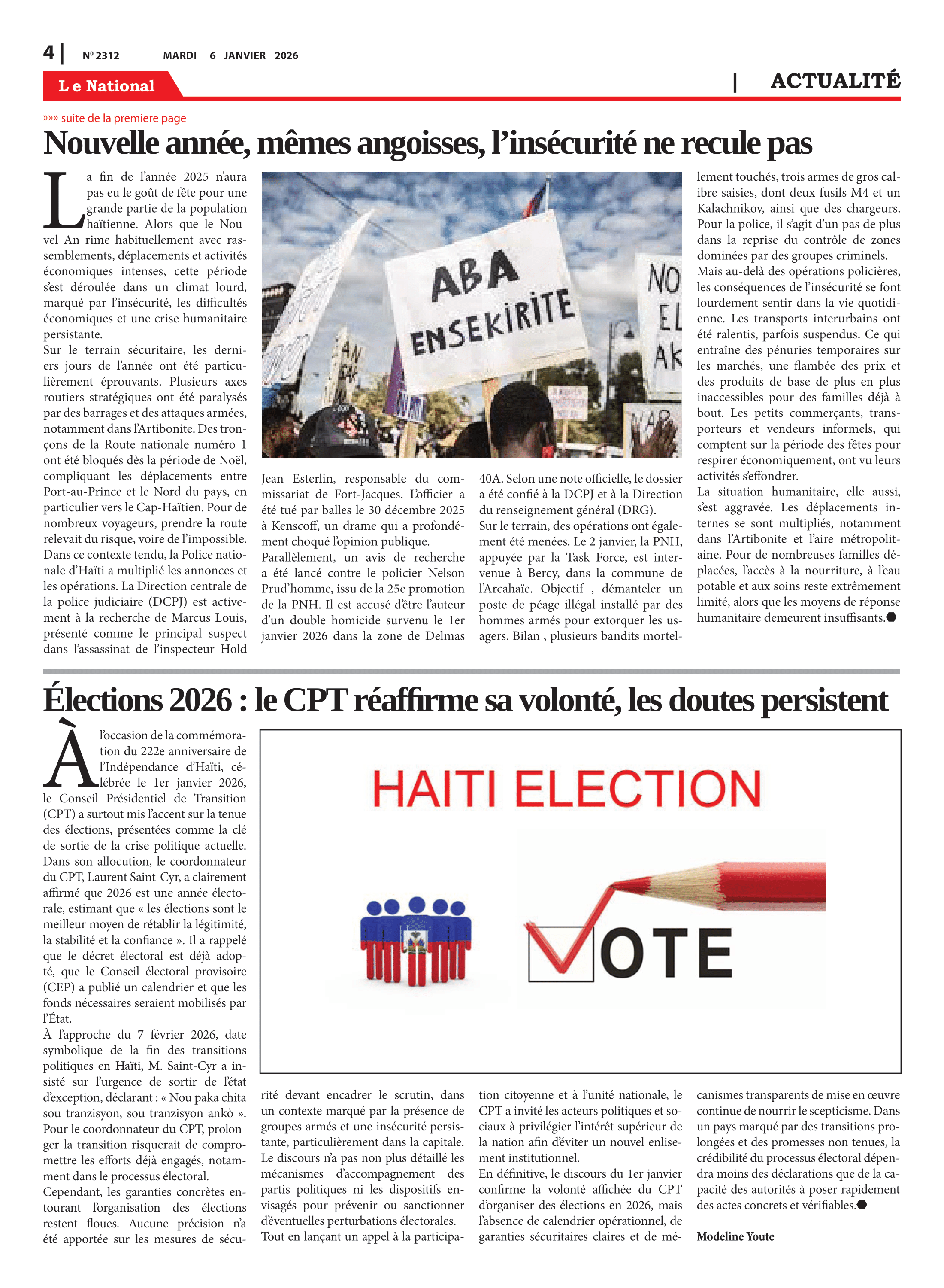 Page 4 de l'édition 2312