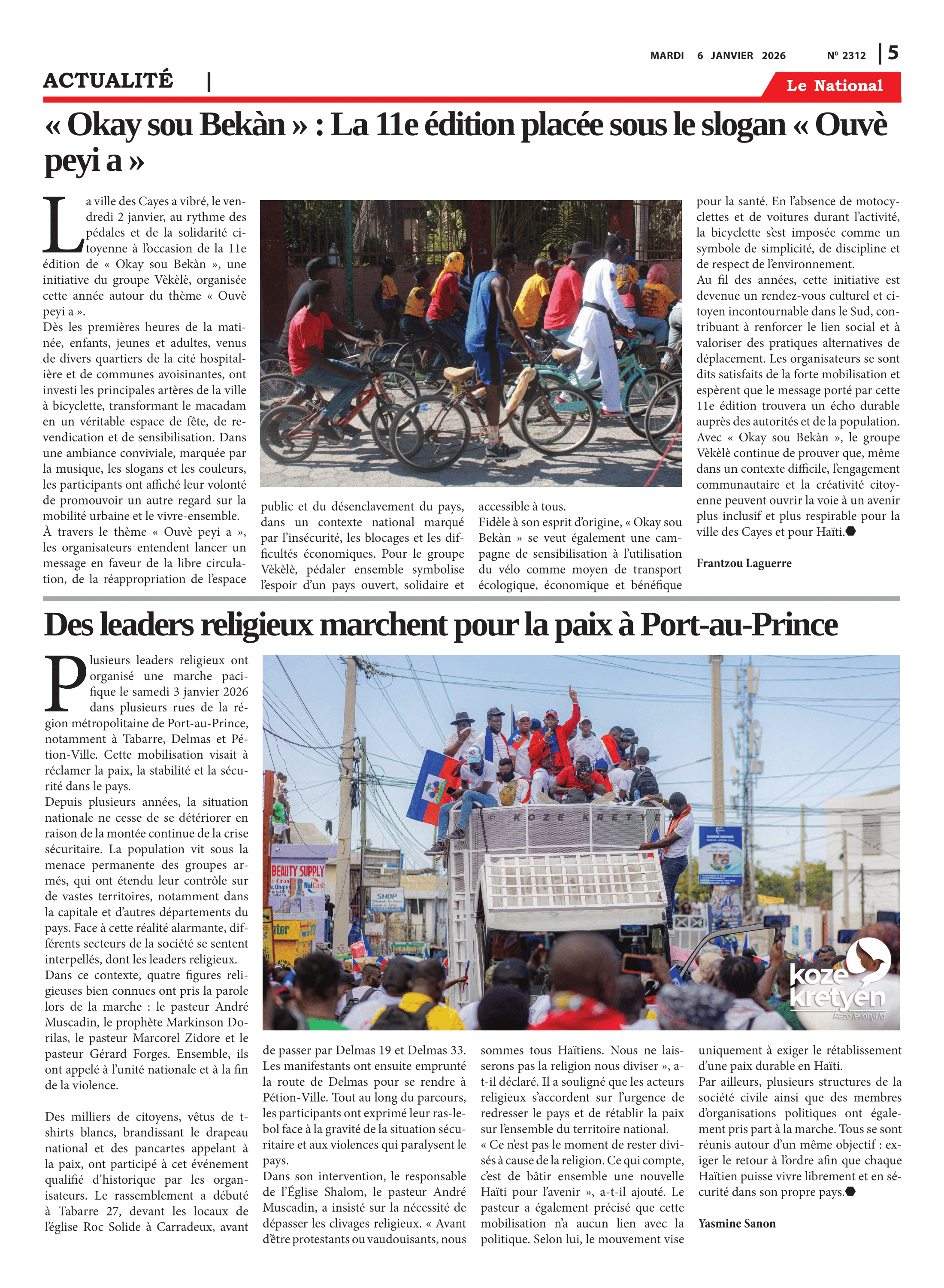 Page 5 de l'édition 2312