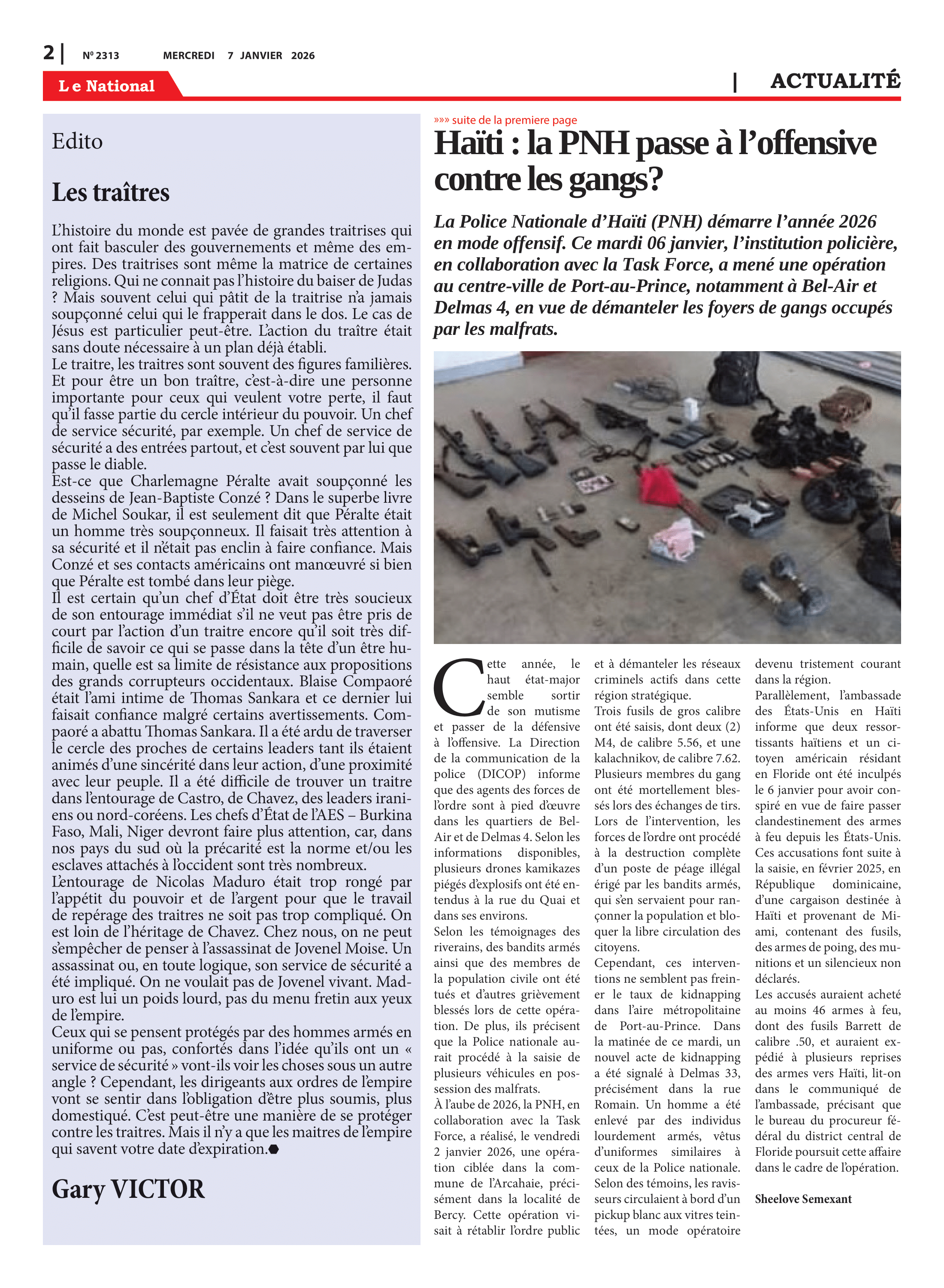 Page 2 de l'édition 2313