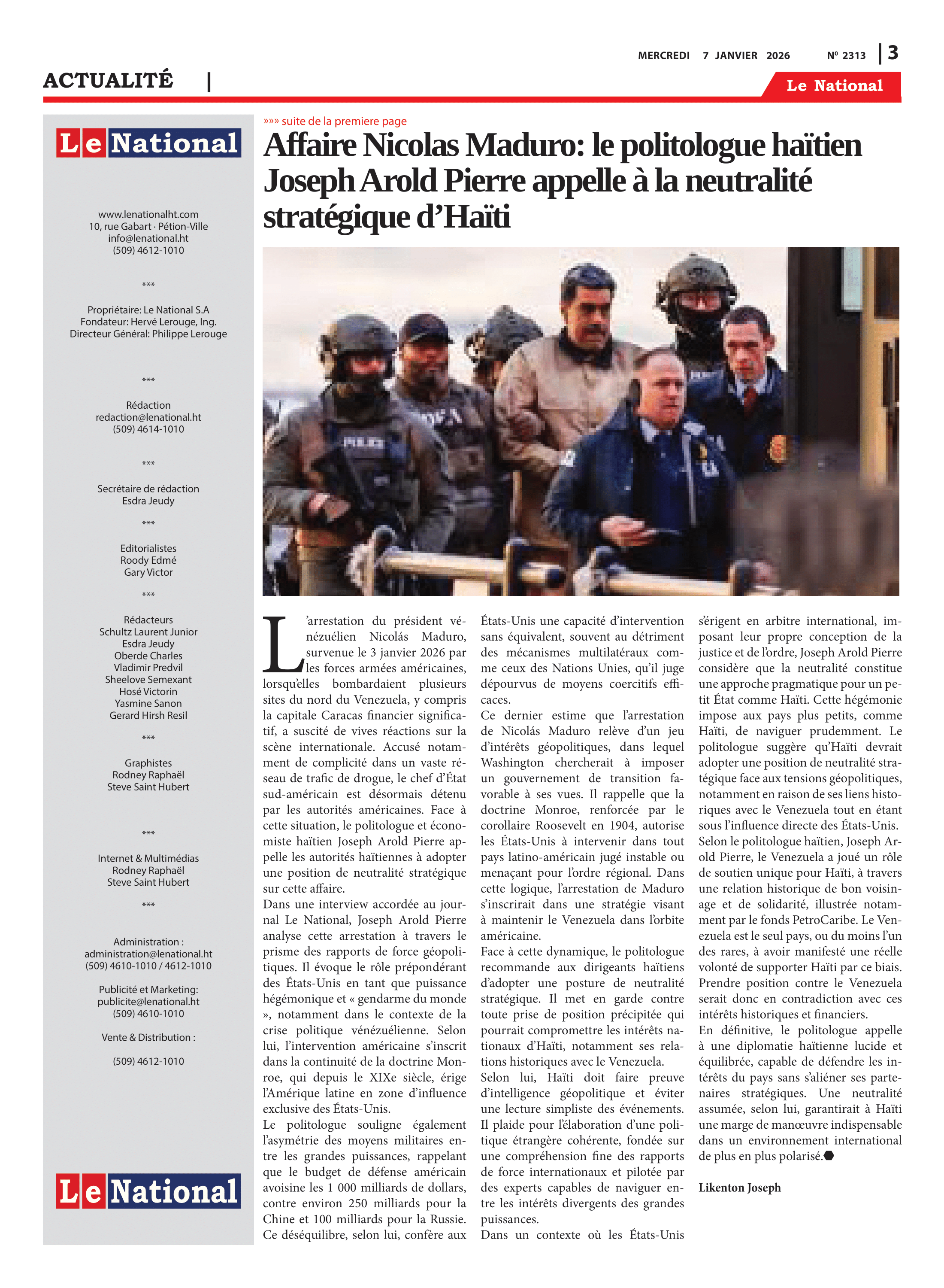 Page 3 de l'édition 2313