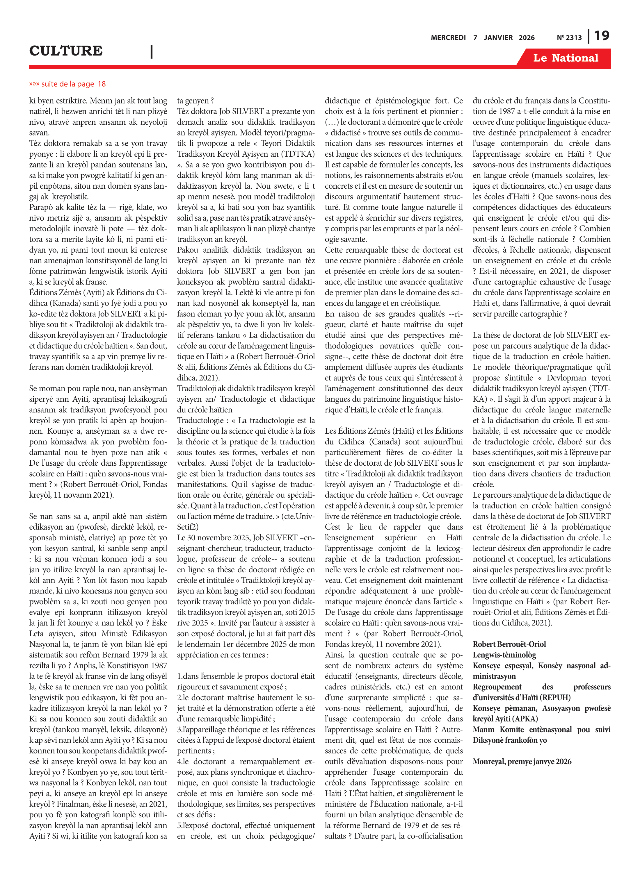 Page 19 de l'édition 2313