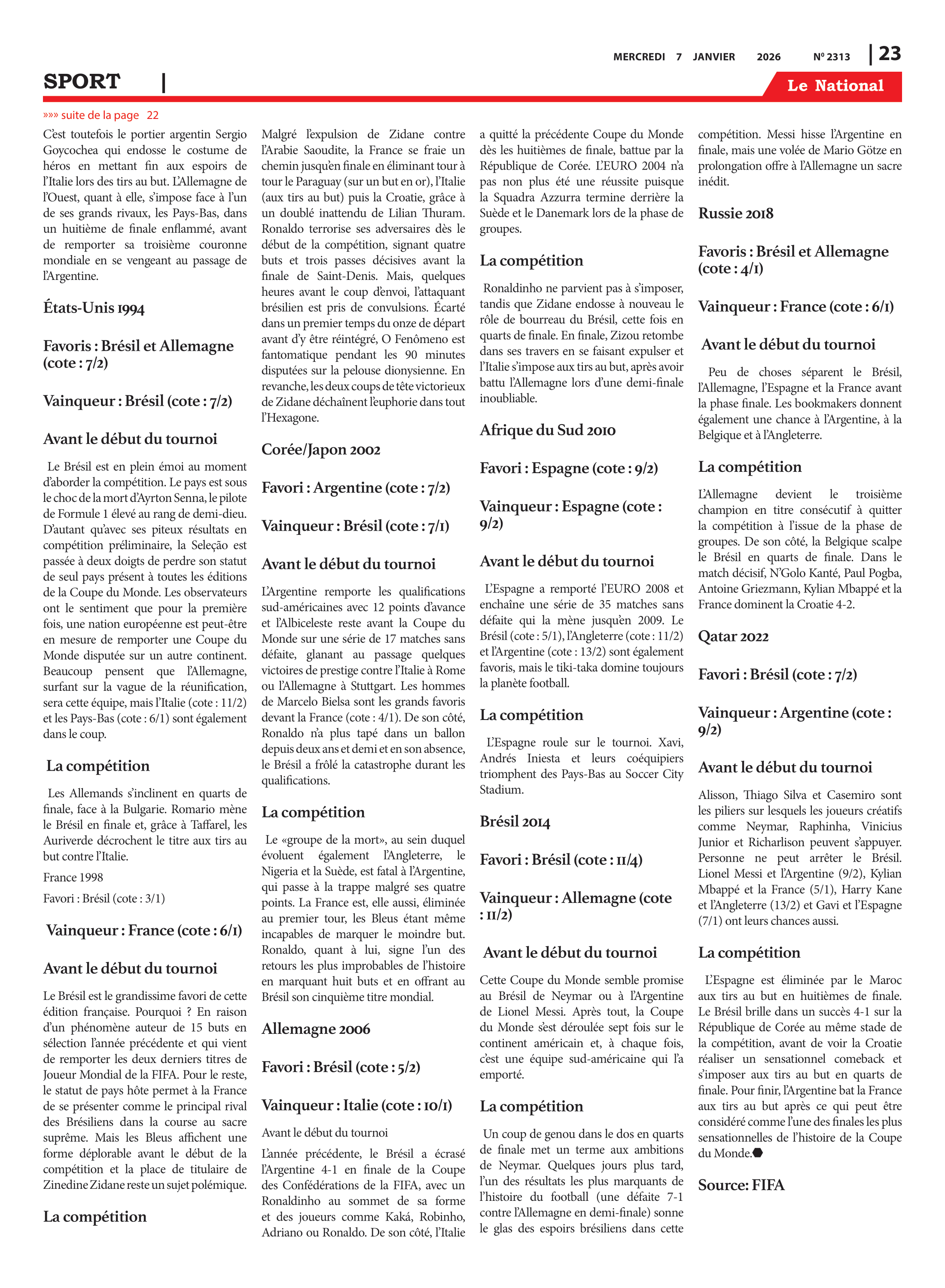 Page 23 de l'édition 2313