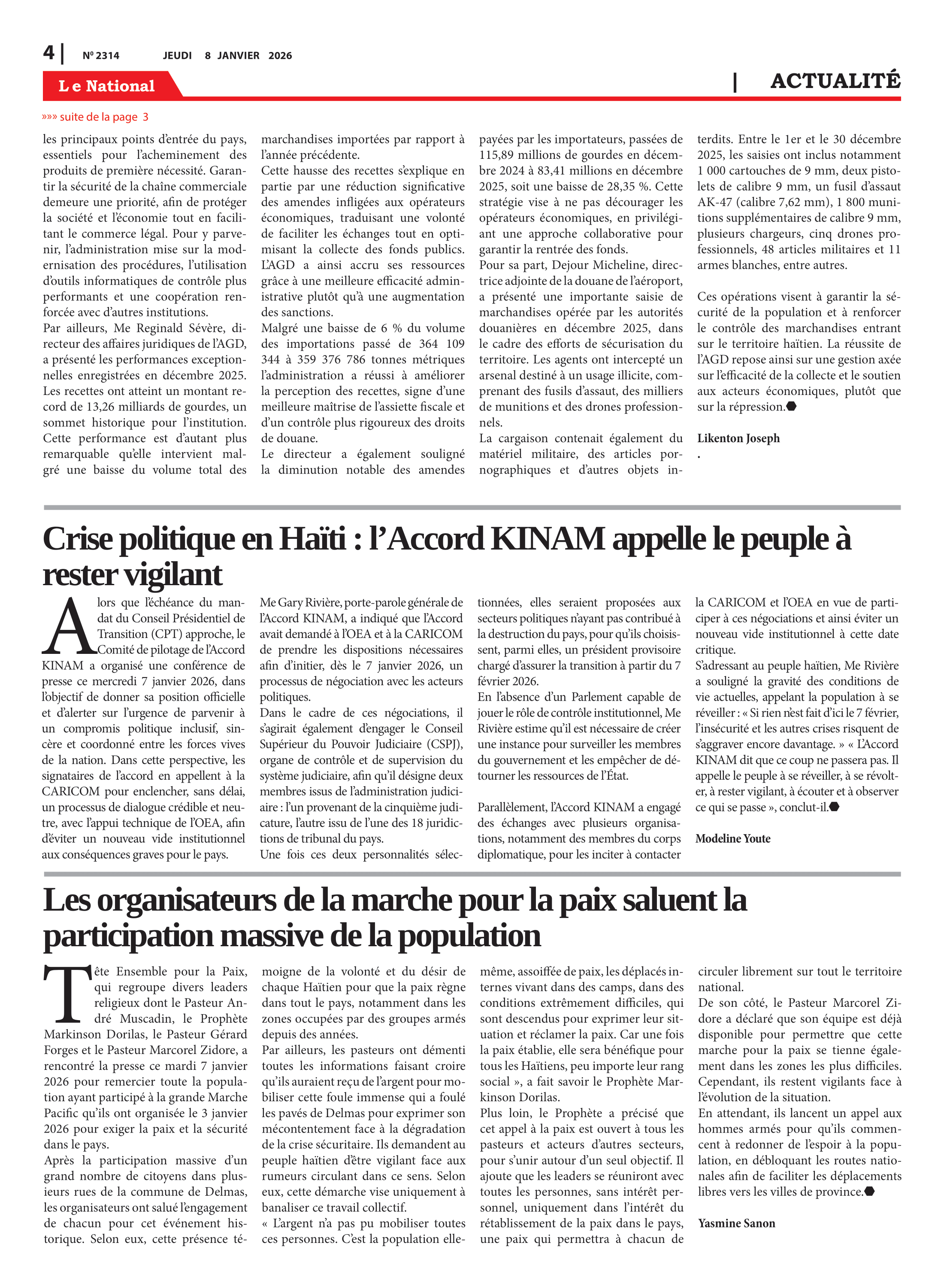 Page 4 de l'édition 2314