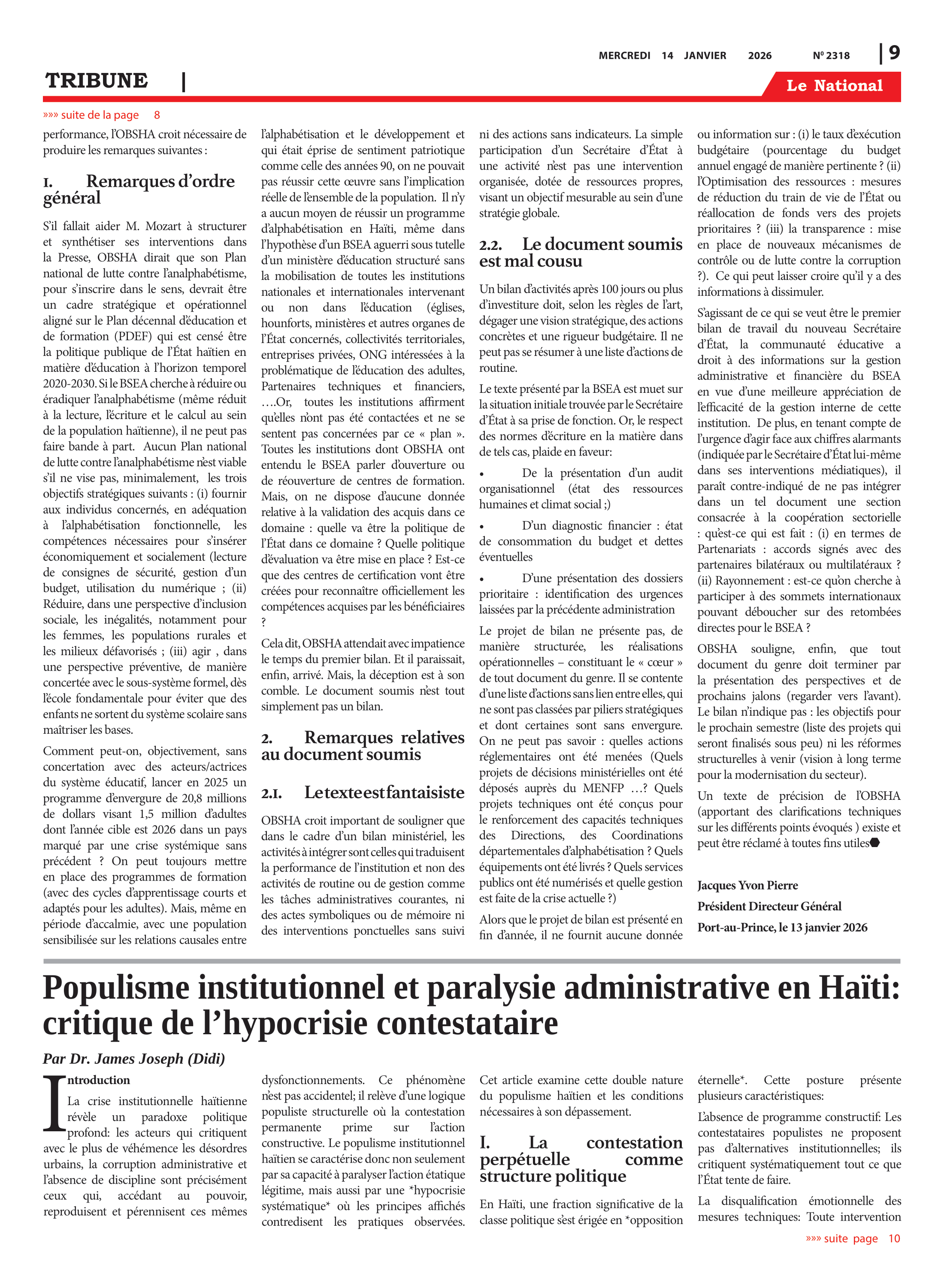 Page 9 de l'édition 2318
