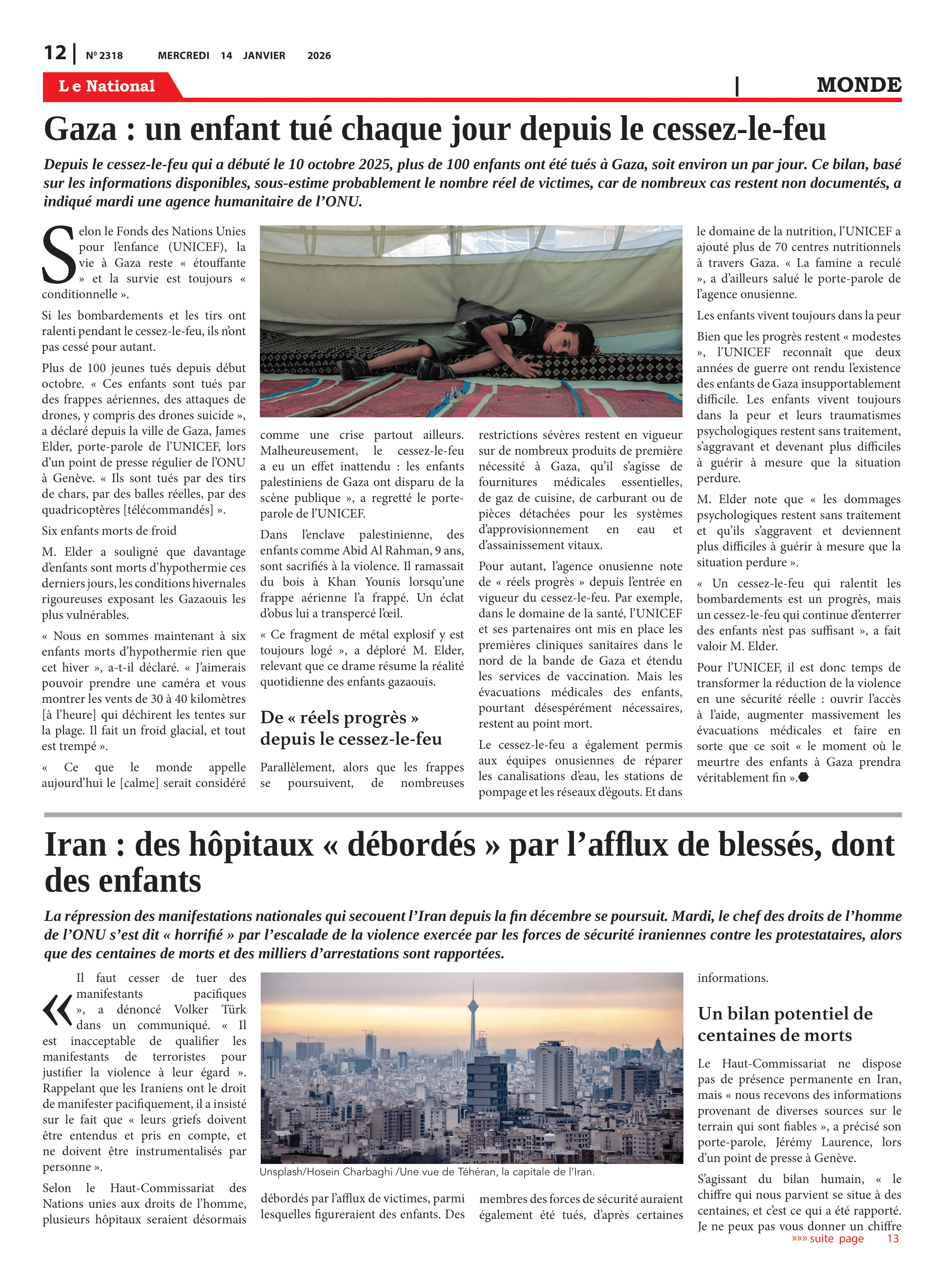 Page 12 de l'édition 2318