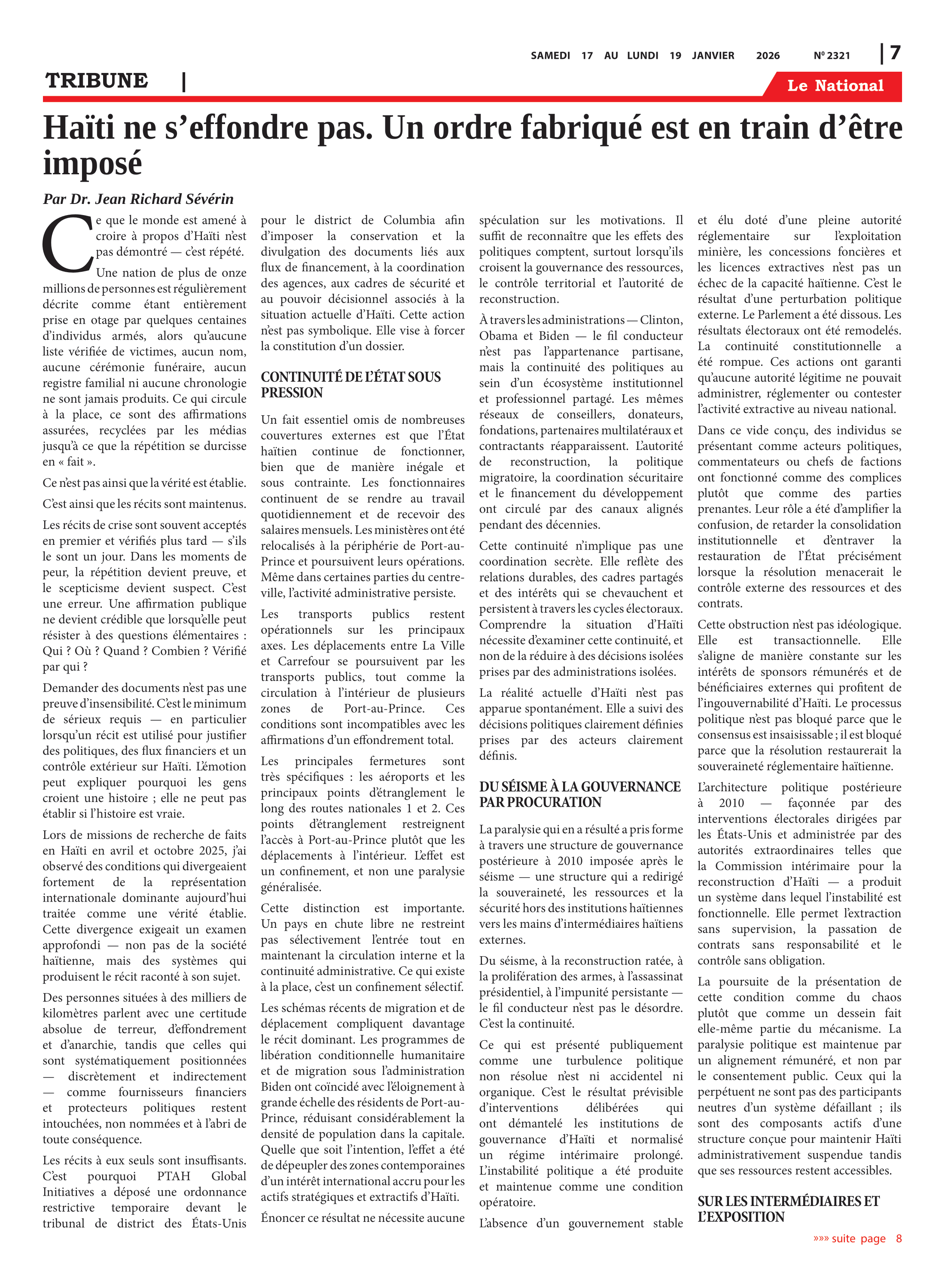 Page 7 de l'édition 2321