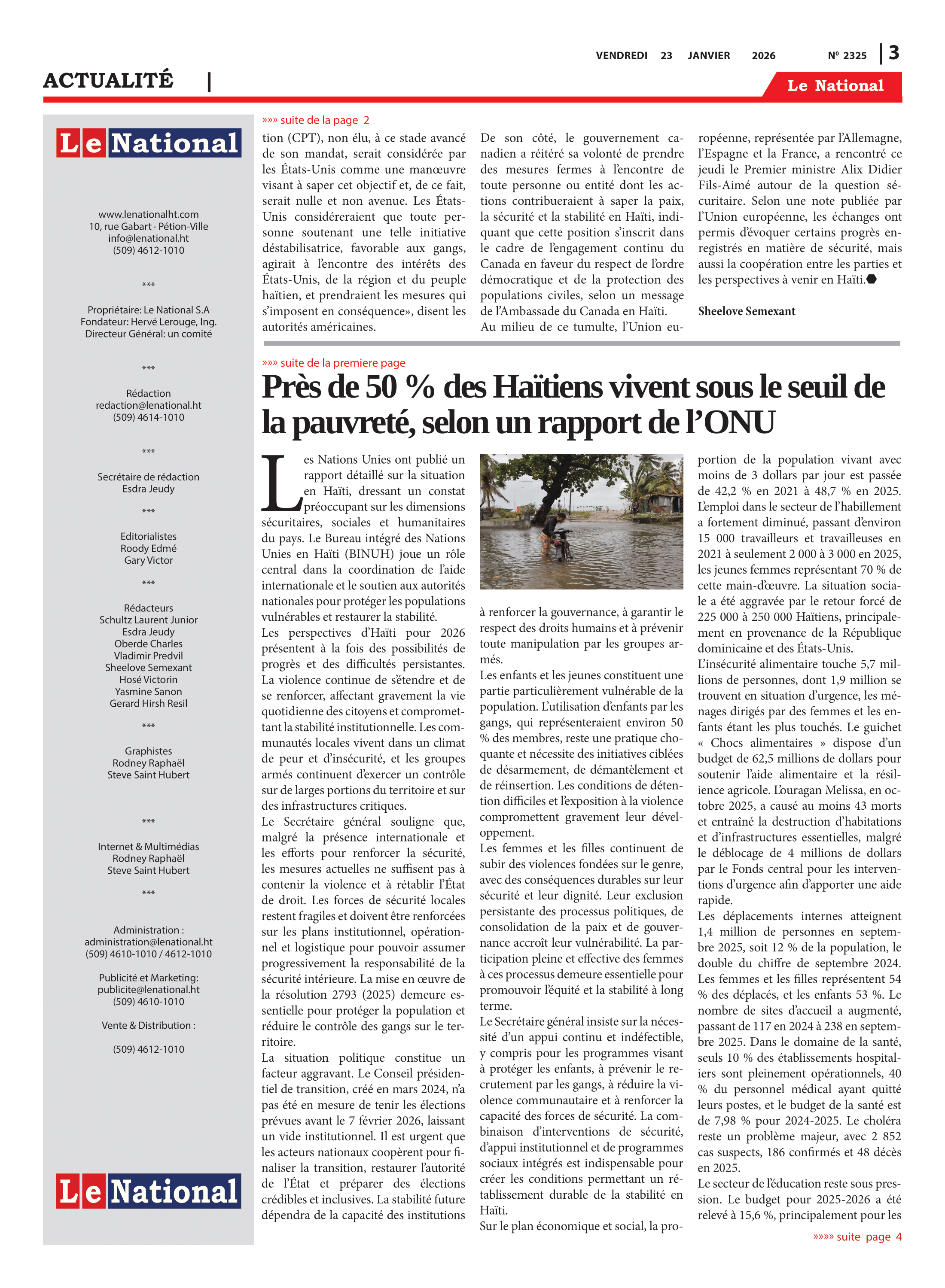 Page 3 de l'édition 2325