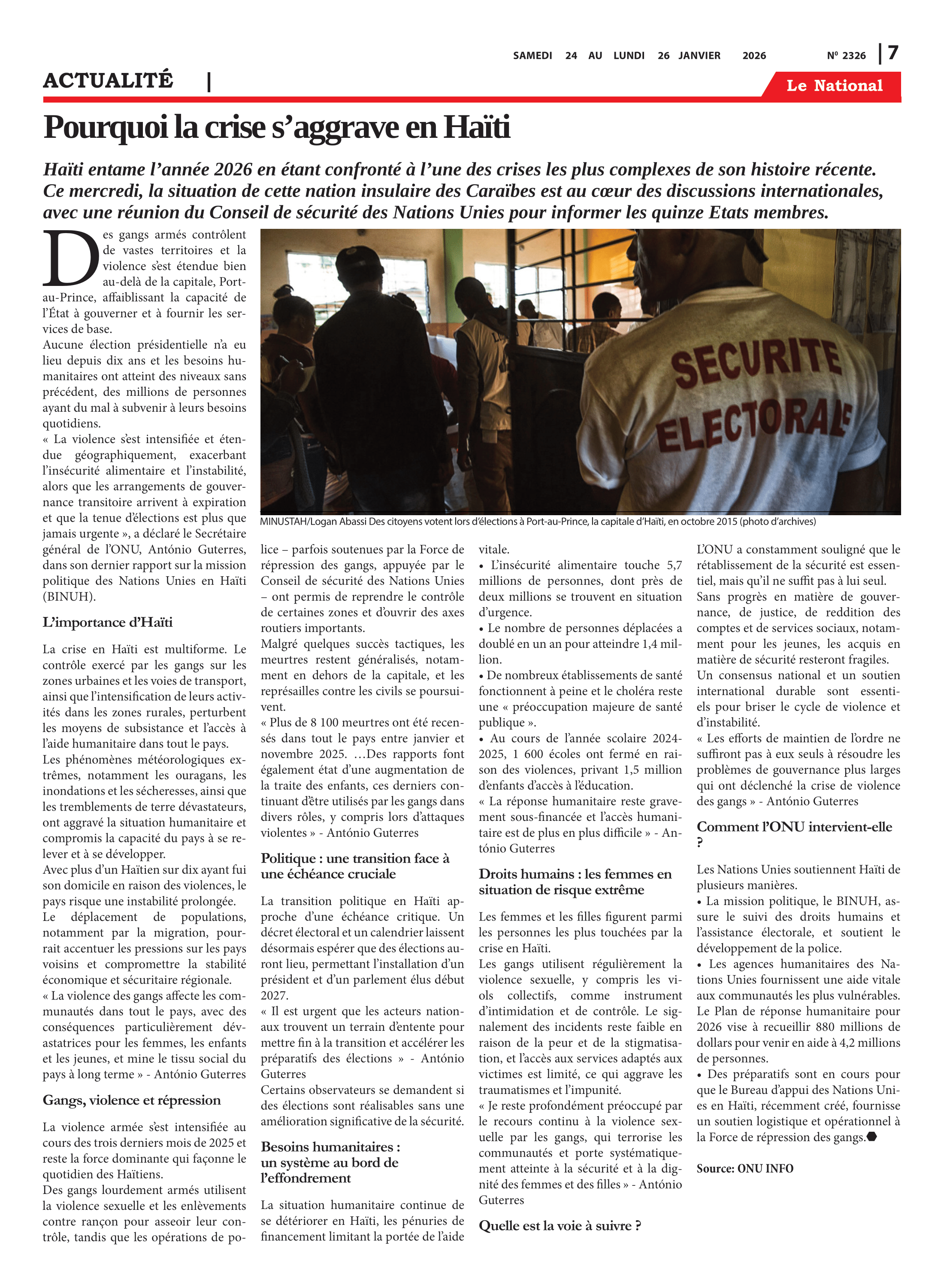Page 7 de l'édition 2326