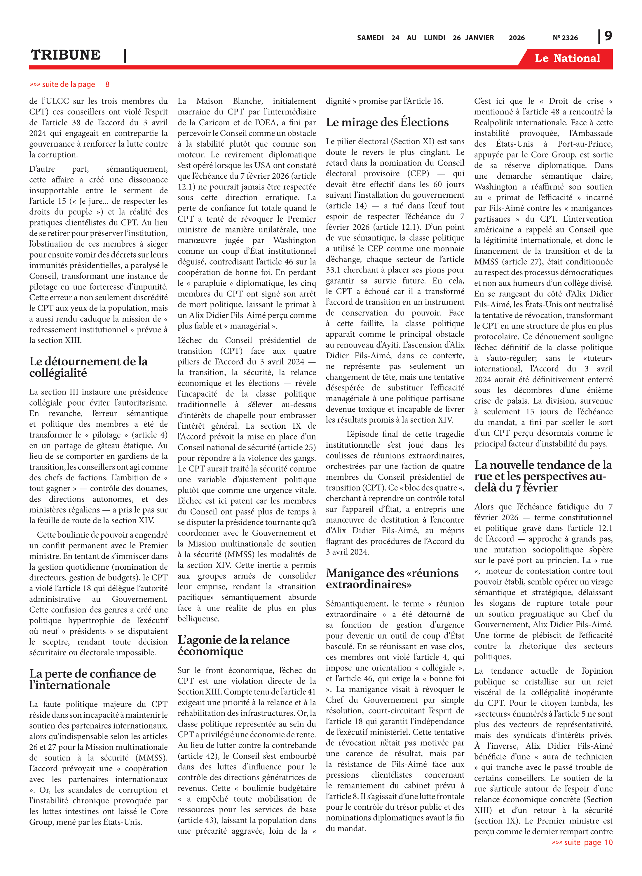 Page 9 de l'édition 2326