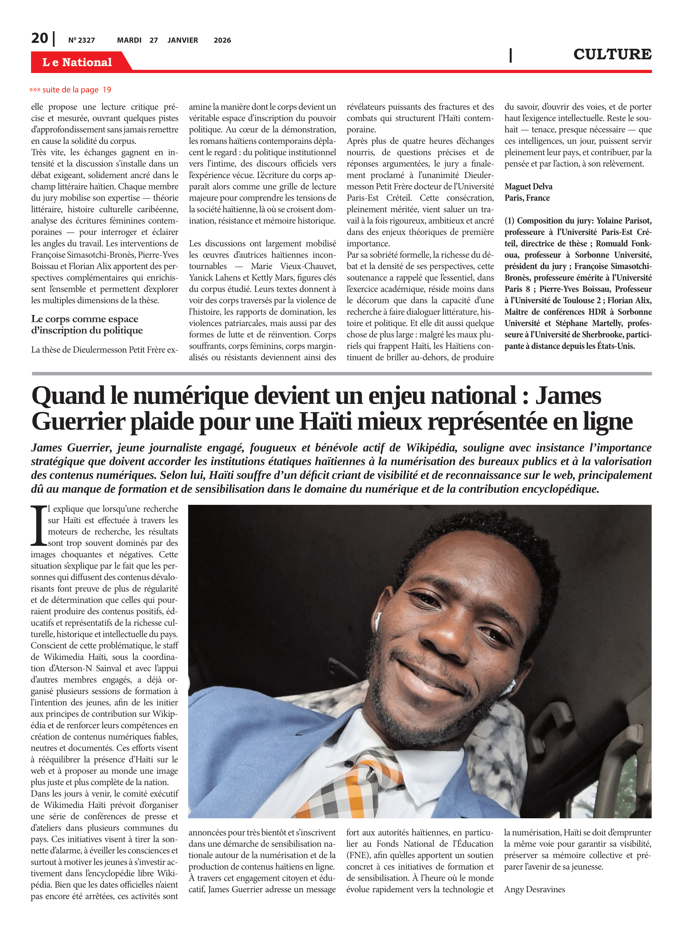 Page 20 de l'édition 2327