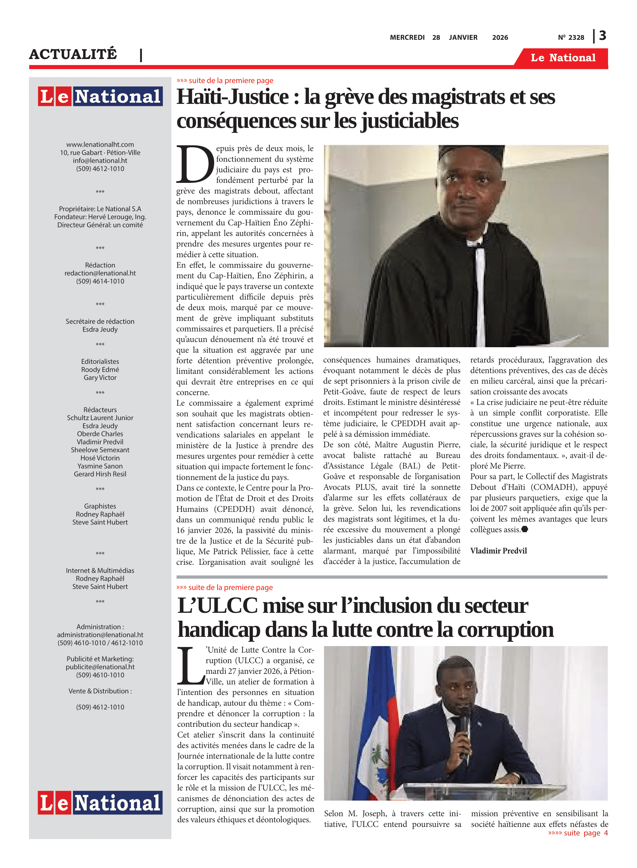 Page 3 de l'édition 2328