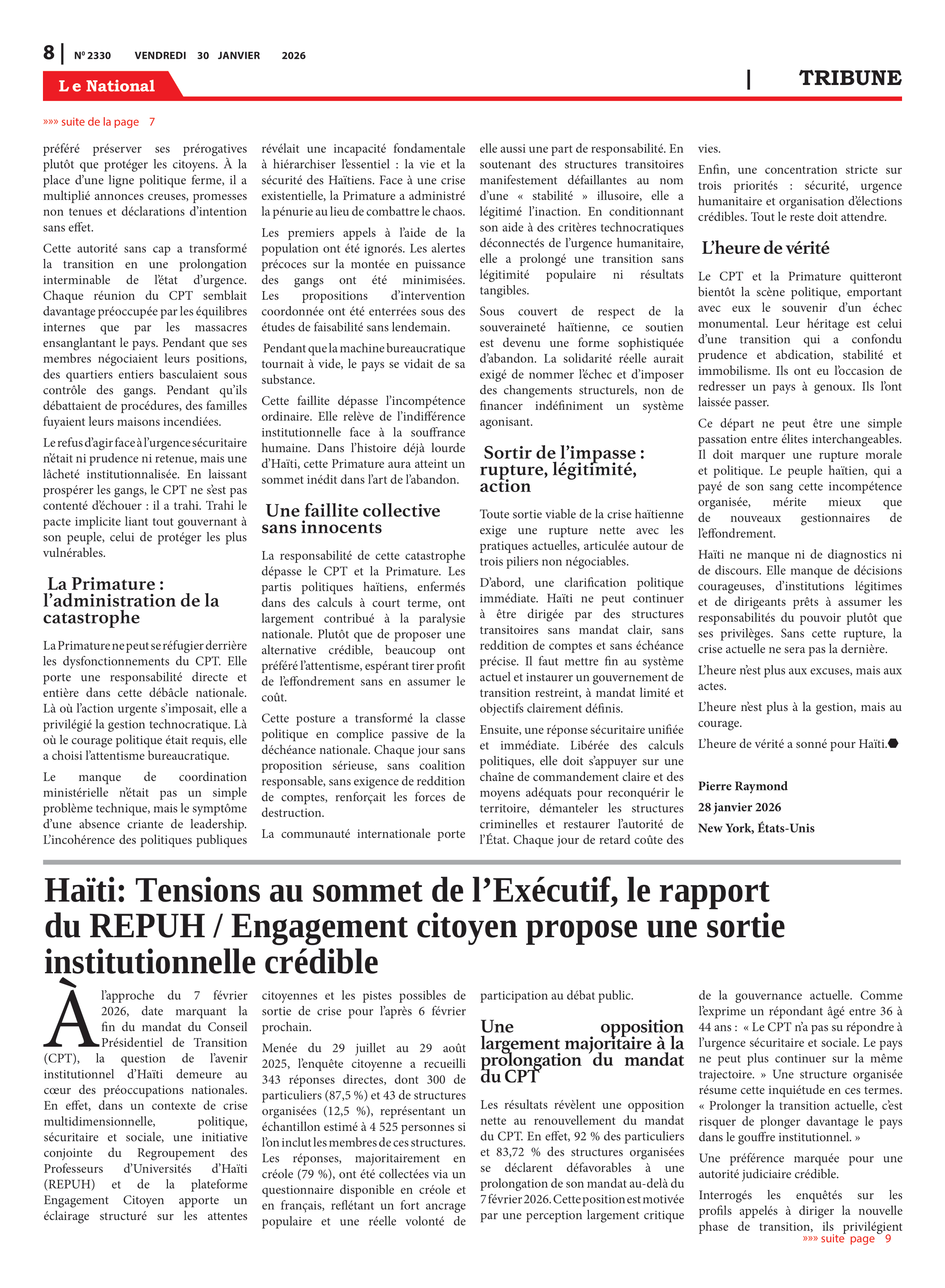 Page 8 de l'édition 2330