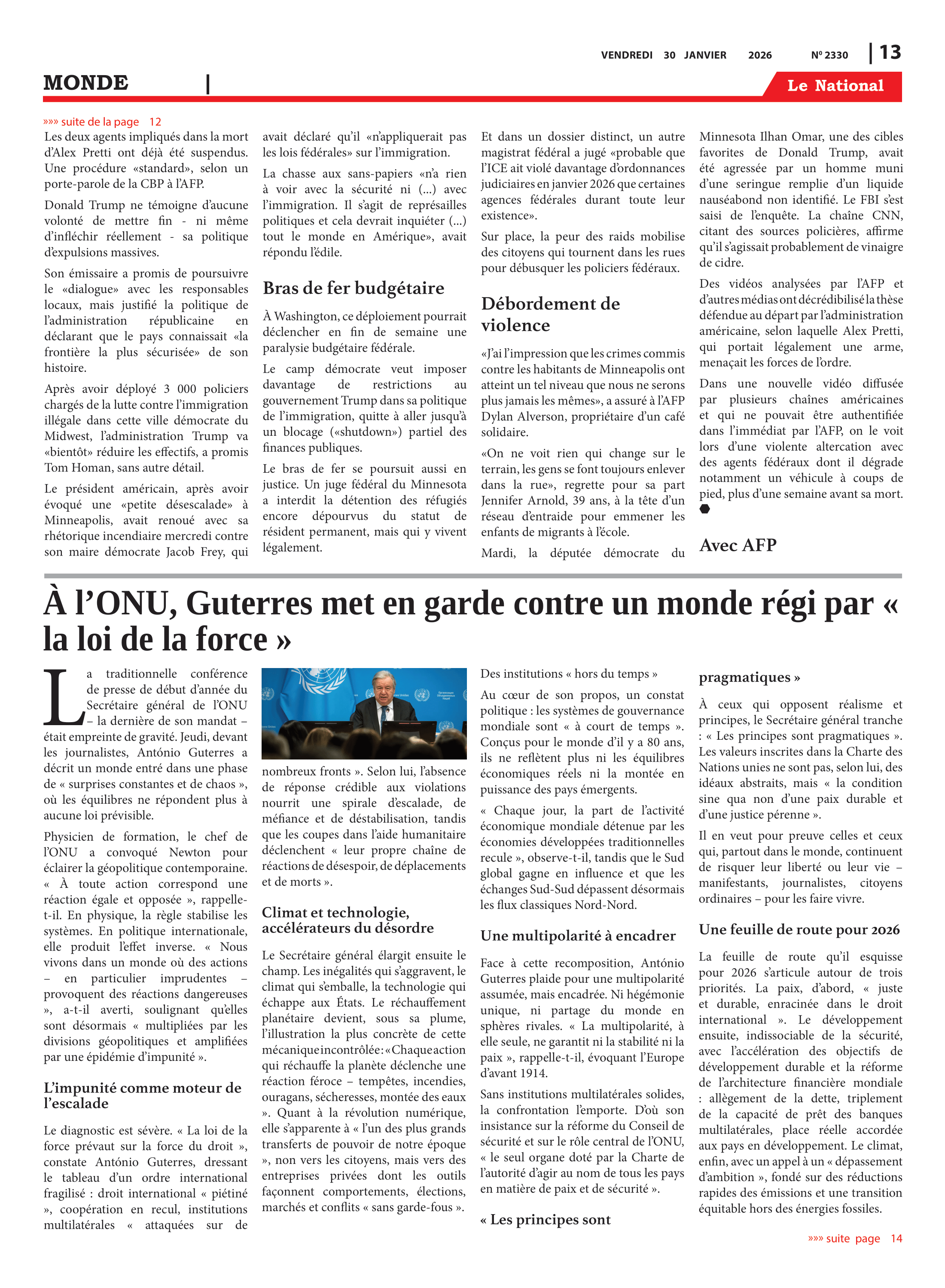 Page 13 de l'édition 2330