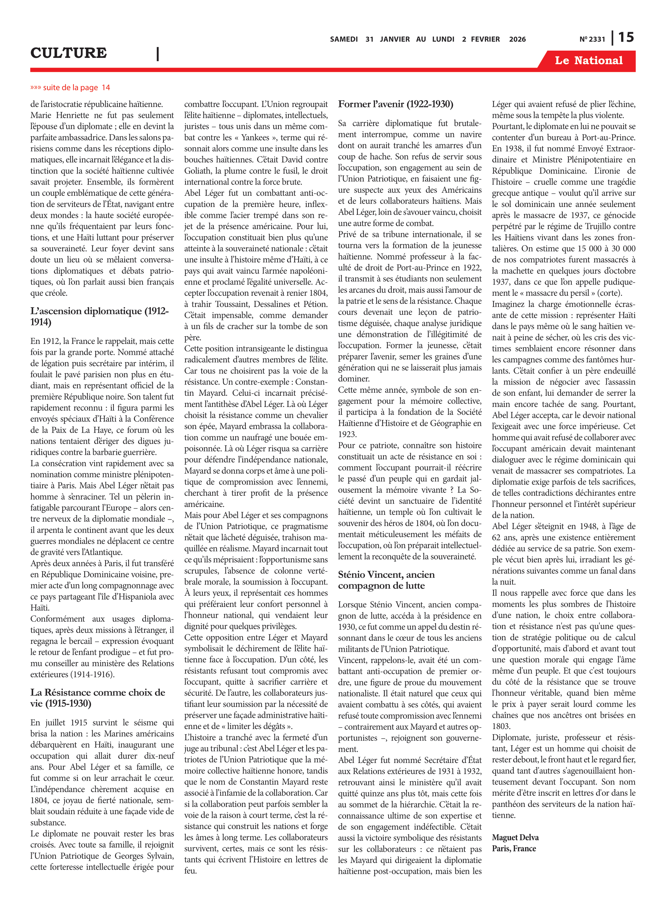 Page 15 de l'édition 2331