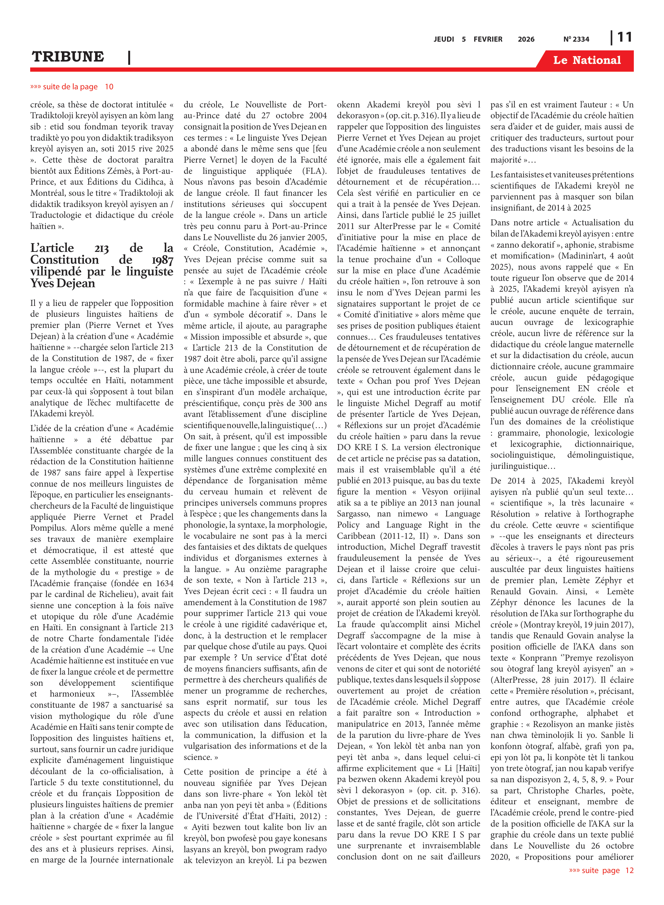 Page 11 de l'édition 2334