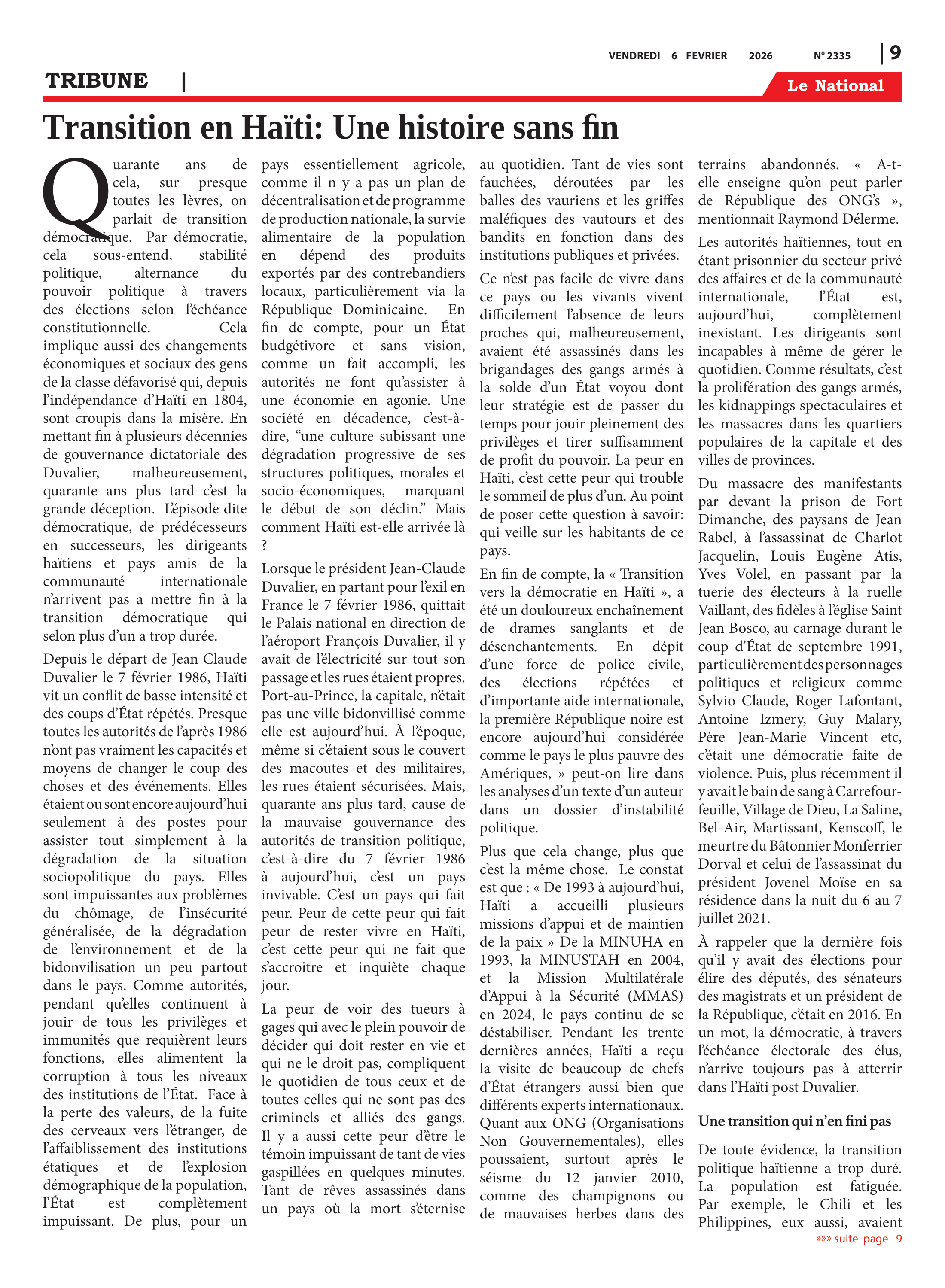 Page 9 de l'édition 2335