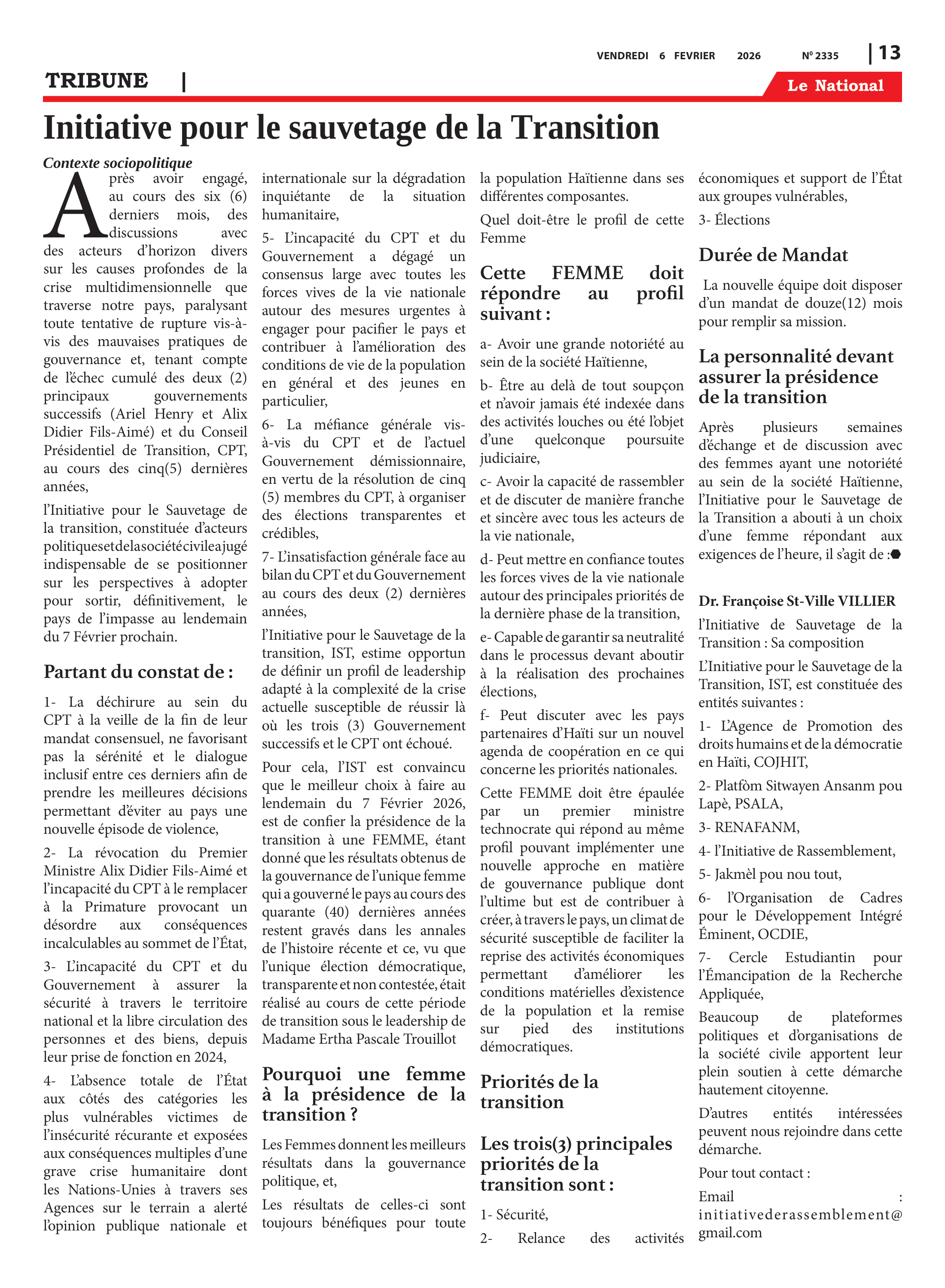 Page 13 de l'édition 2335