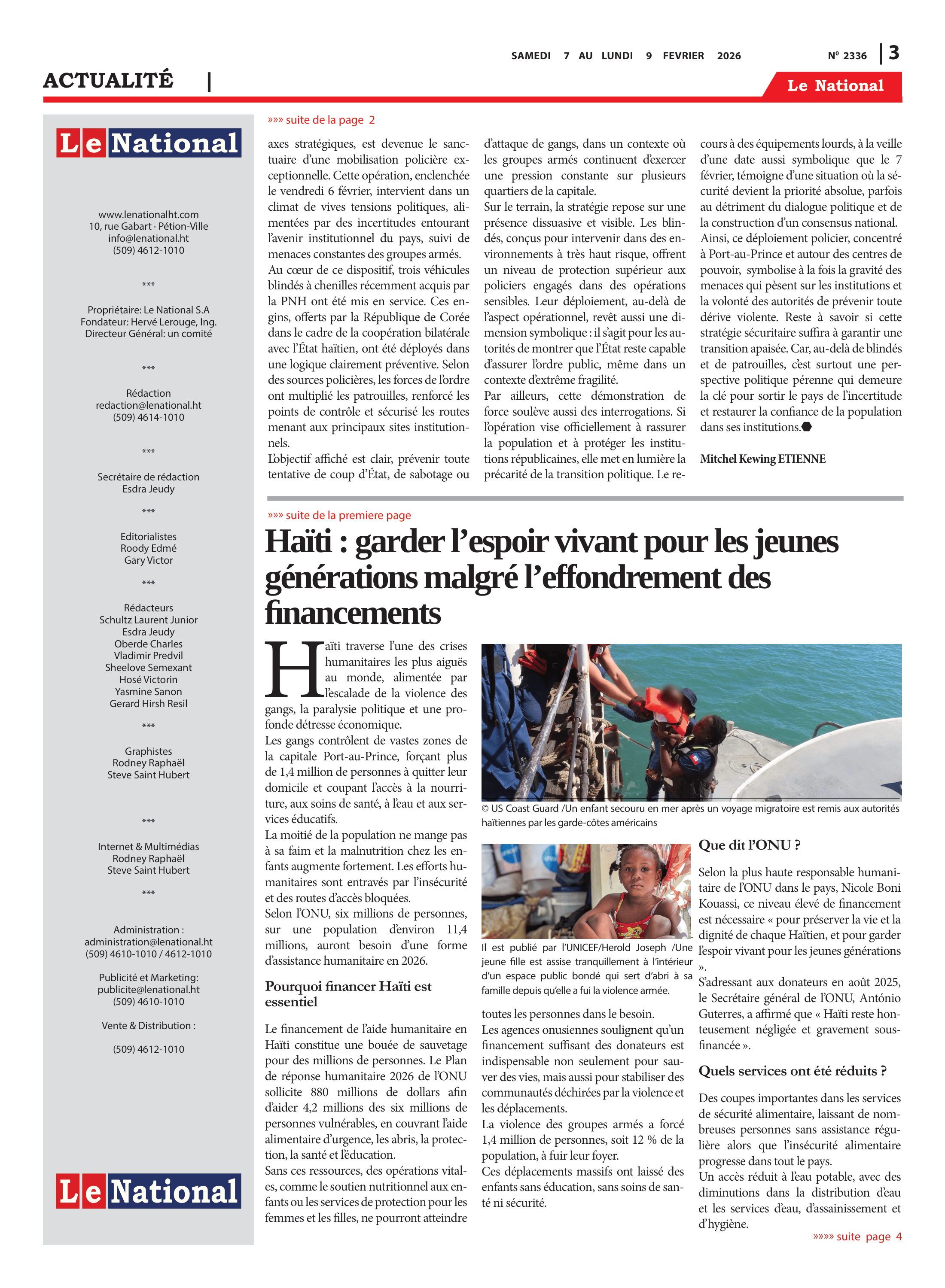 Page 3 de l'édition 2336