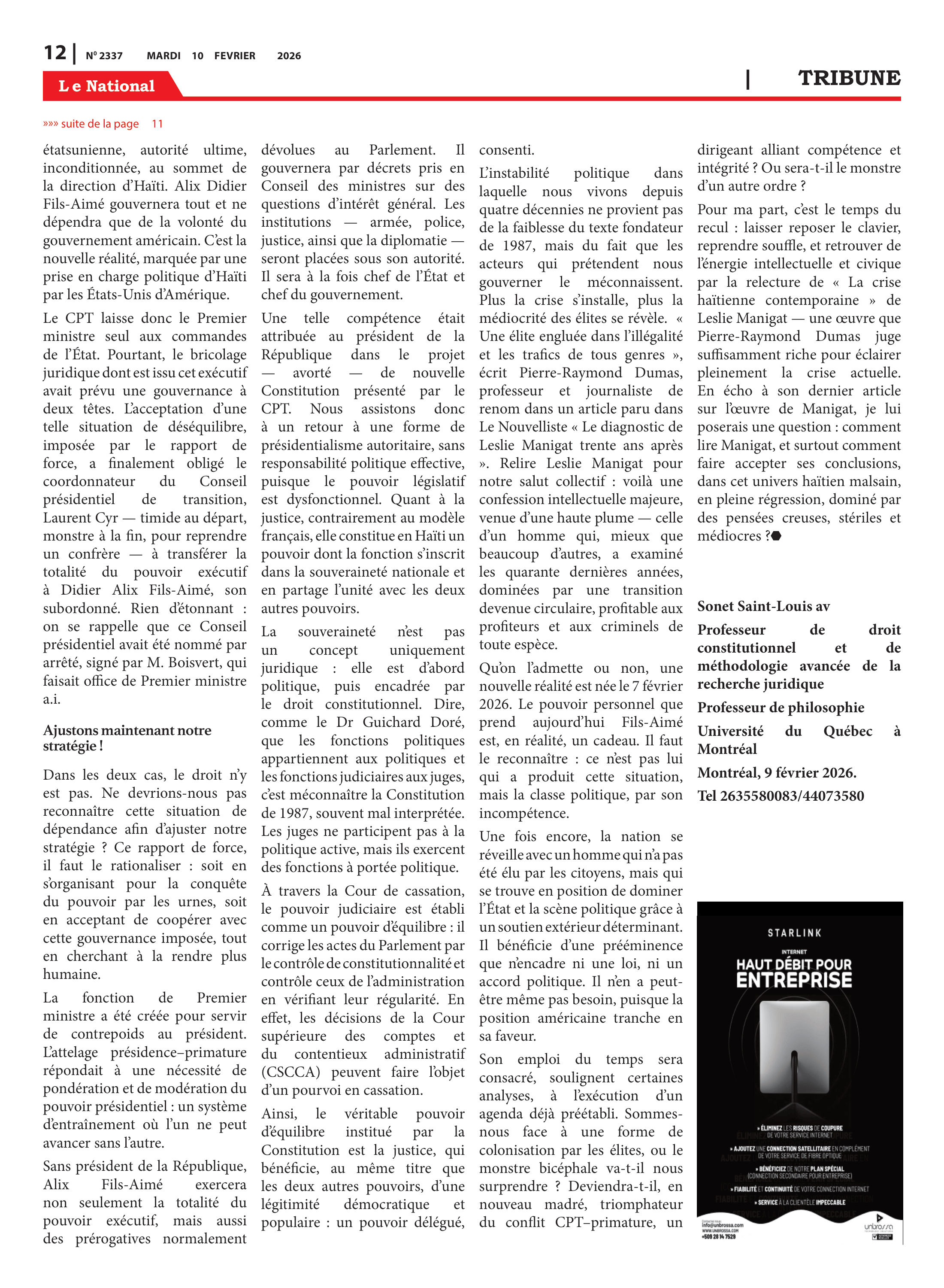 Page 12 de l'édition 2337